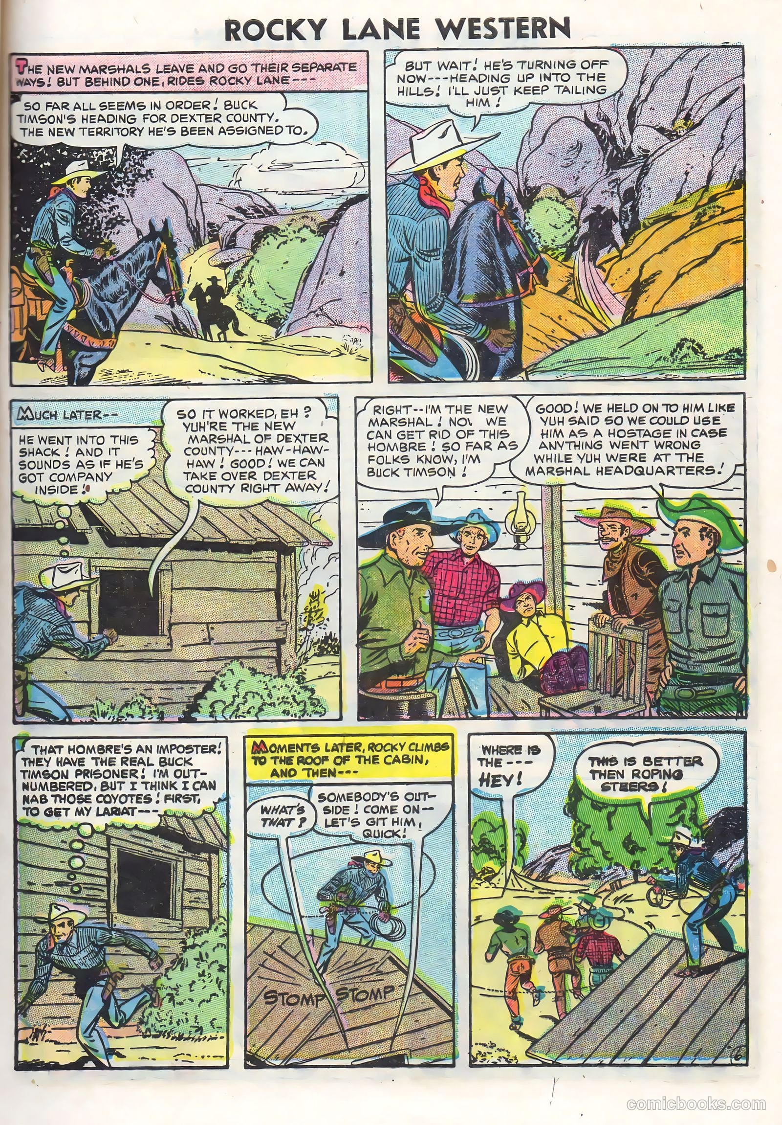 Rocky Lane Western #71 — page 9 of 36