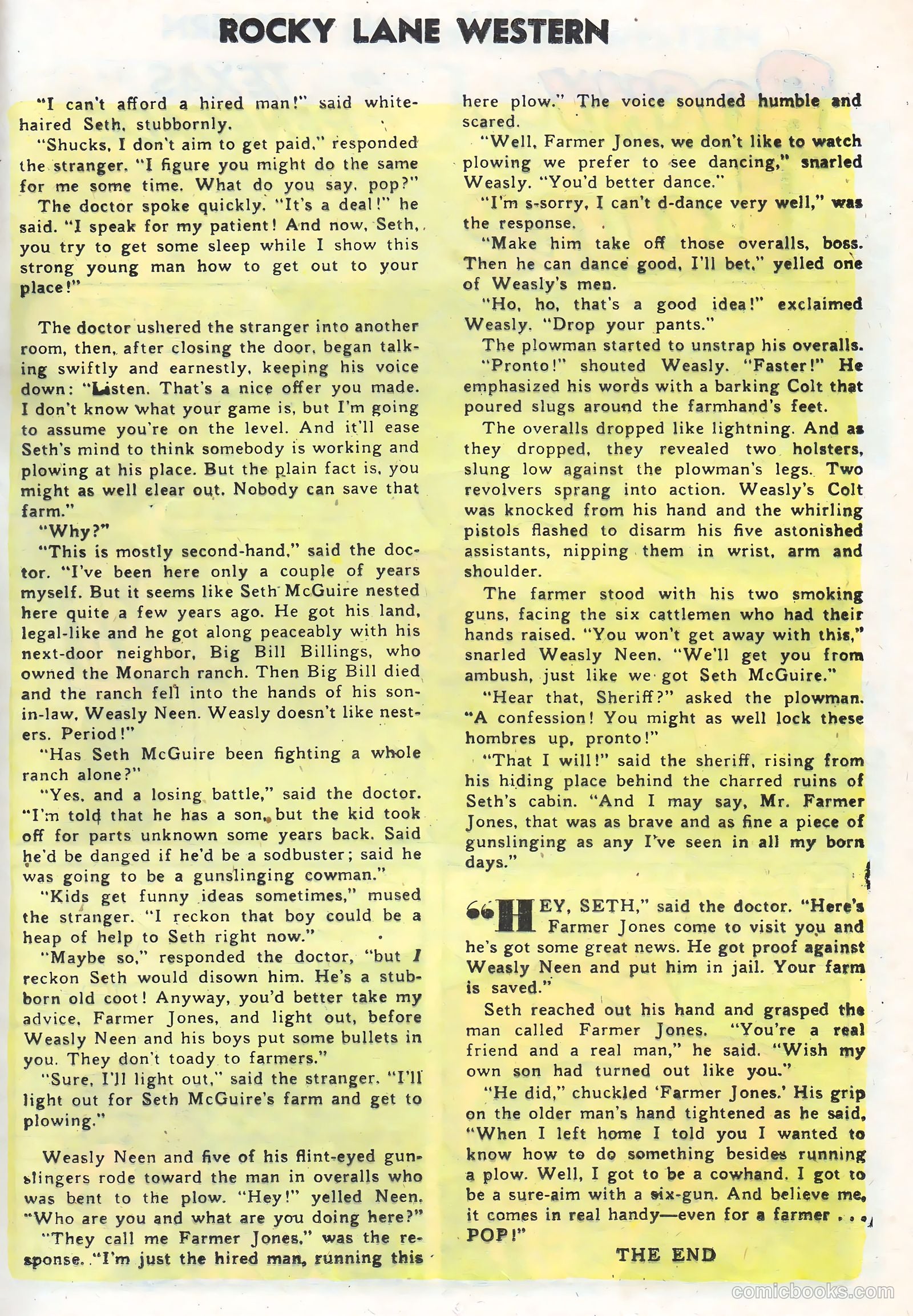 Rocky Lane Western #71 — page 17 of 36