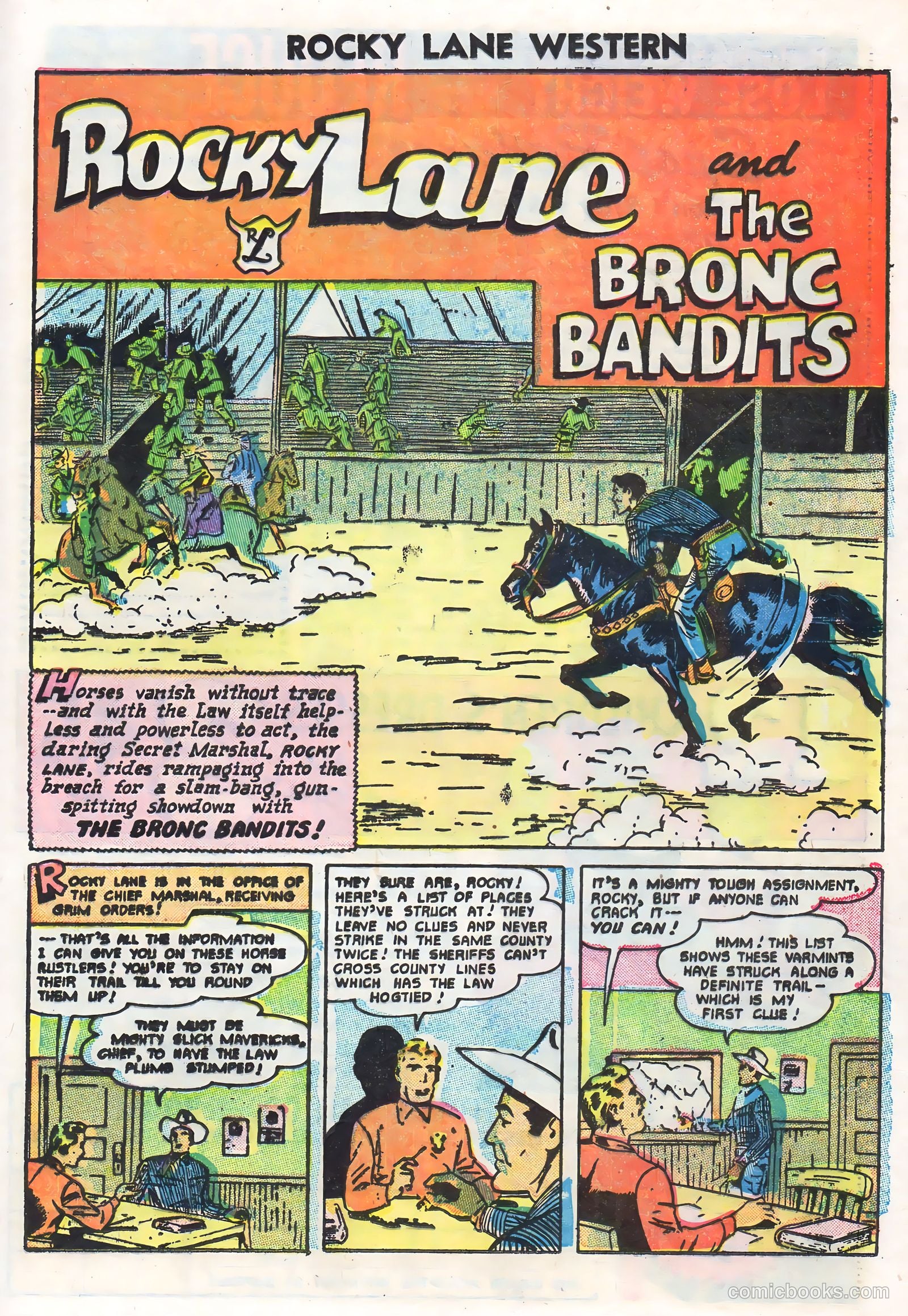 Rocky Lane Western #71 — page 21 of 36