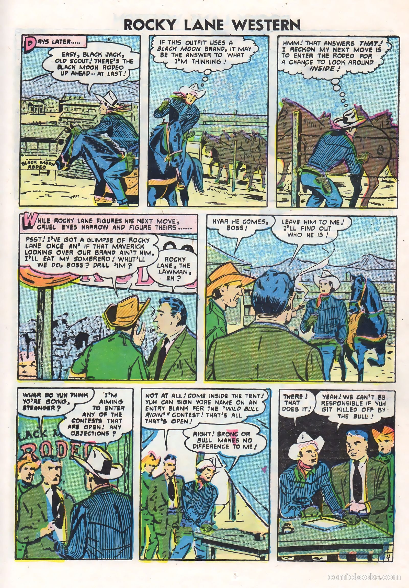 Rocky Lane Western #71 — page 25 of 36