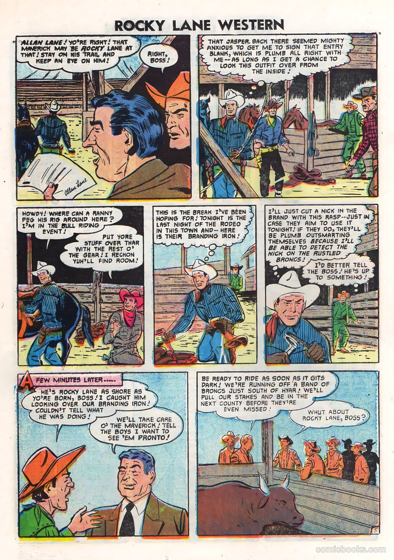 Rocky Lane Western #71 — page 26 of 36