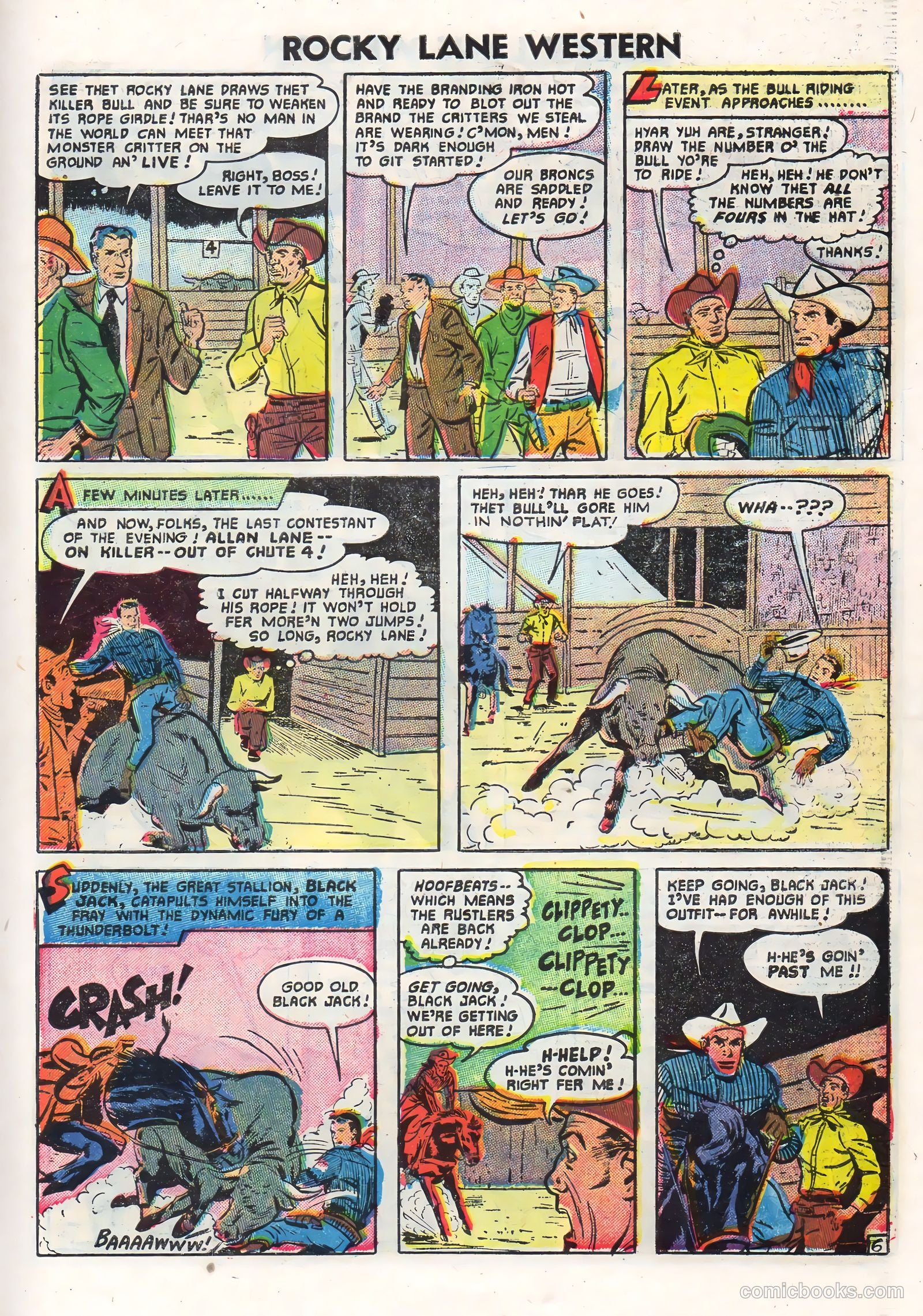 Rocky Lane Western #71 — page 27 of 36