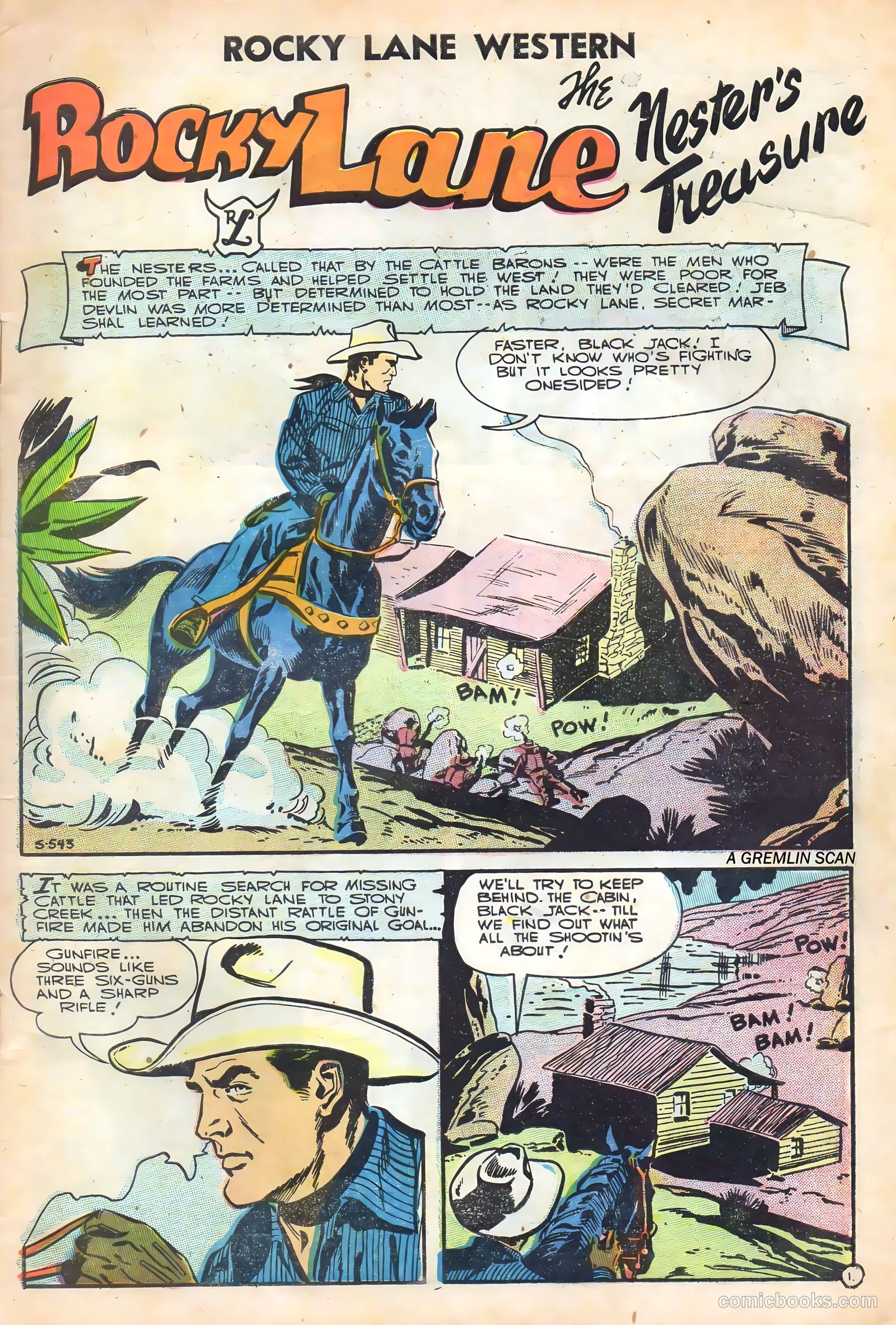 Rocky Lane Western #72 — page 3 of 36