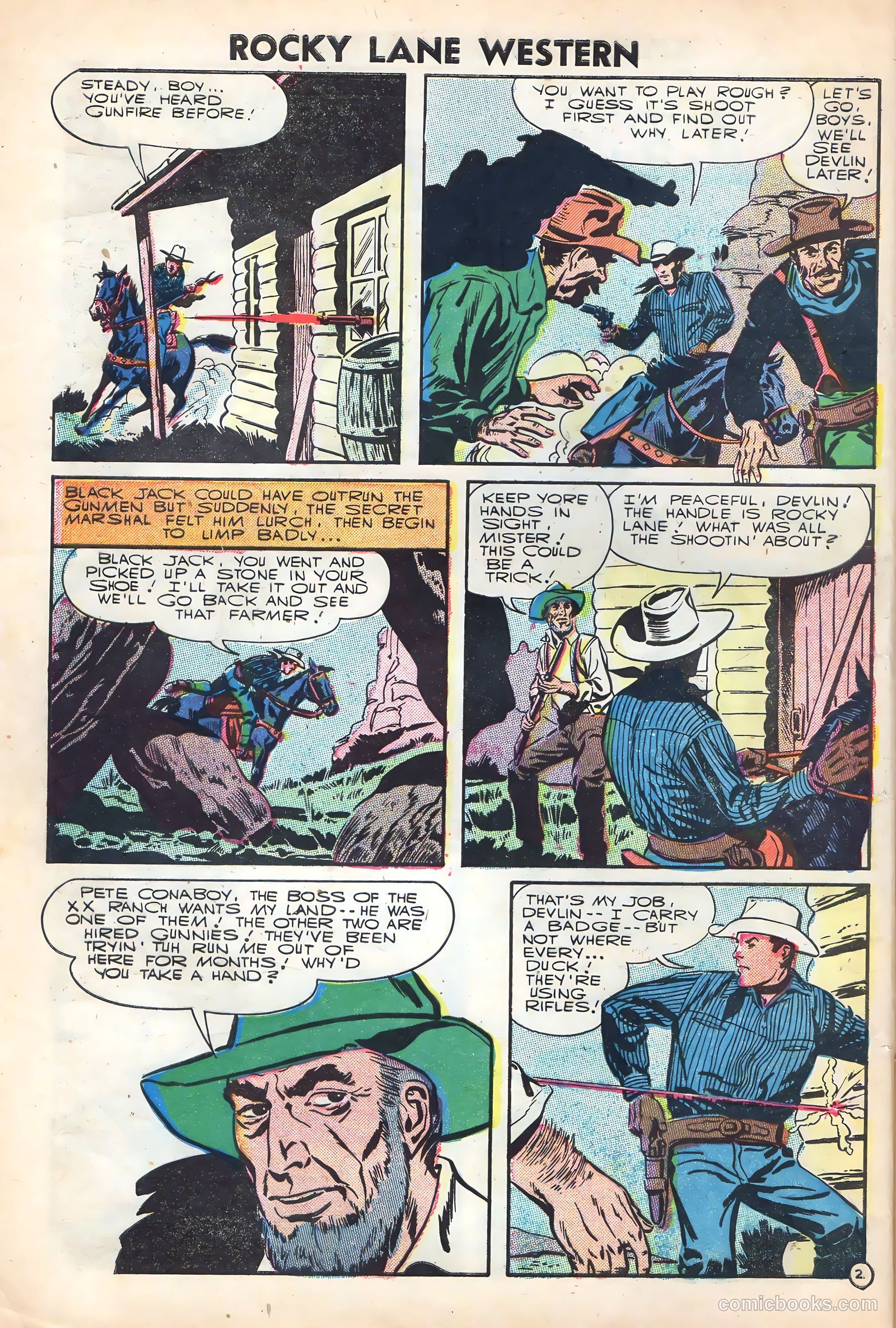 Rocky Lane Western #72 — page 4 of 36