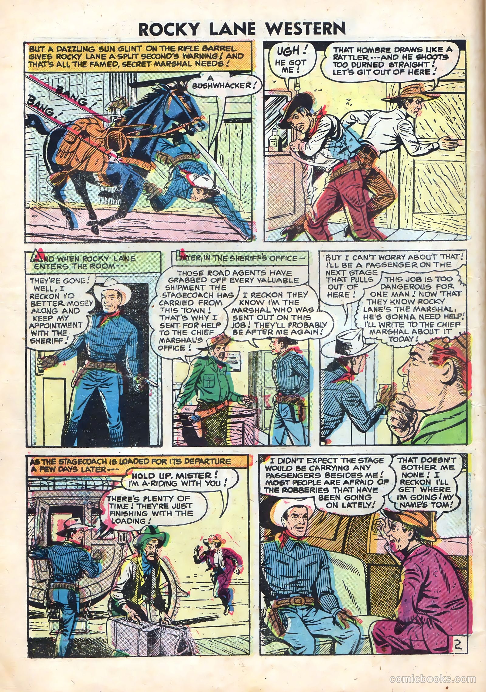 Rocky Lane Western #72 — page 10 of 36