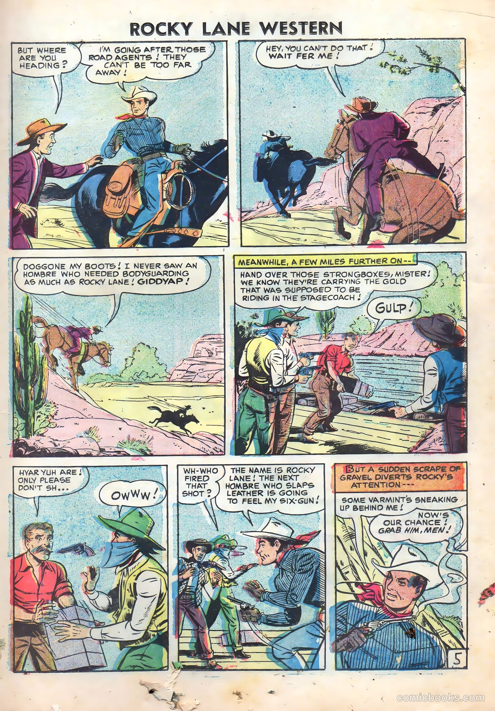 Rocky Lane Western #72 — page 13 of 36