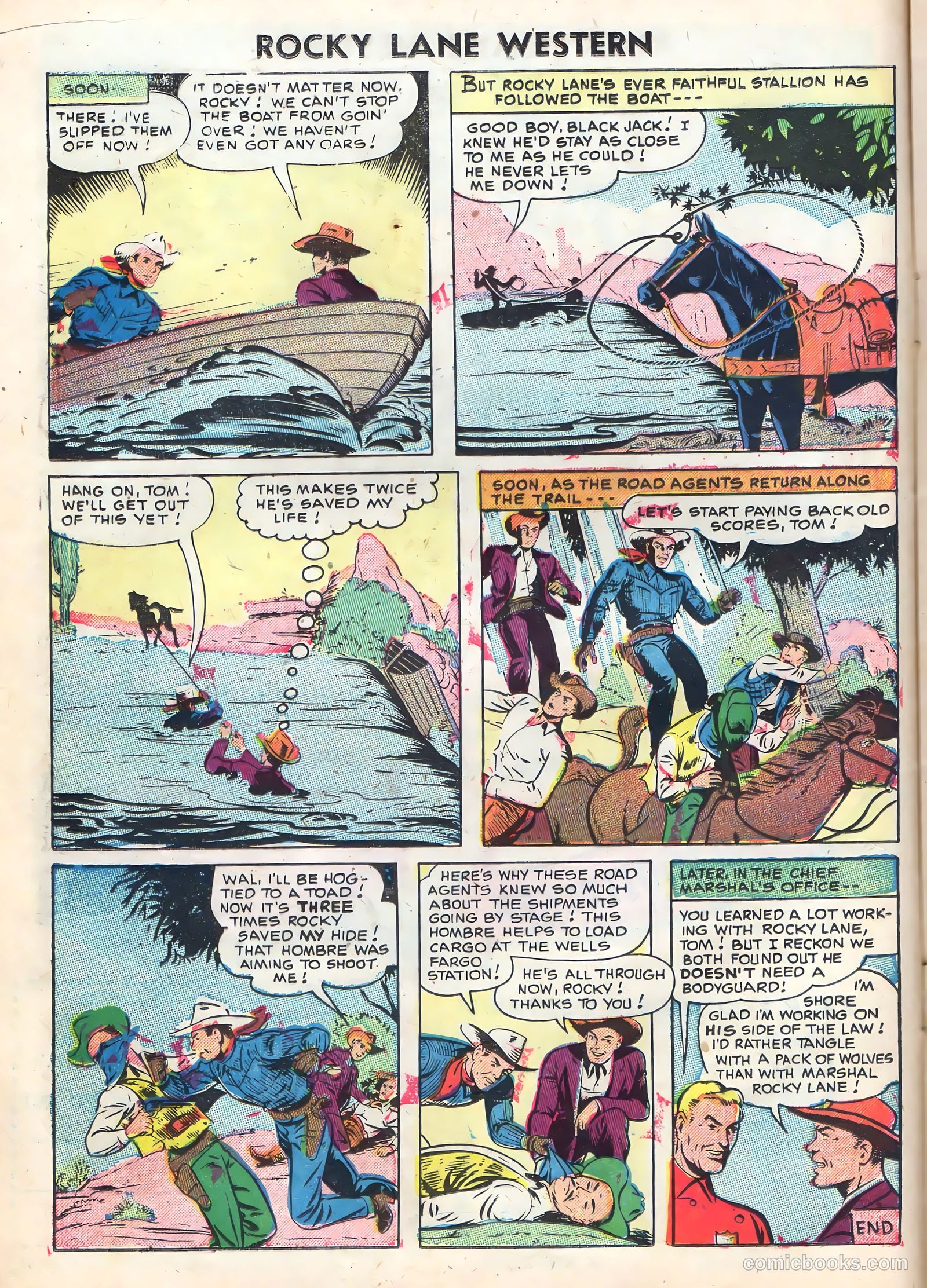 Rocky Lane Western #72 — page 16 of 36