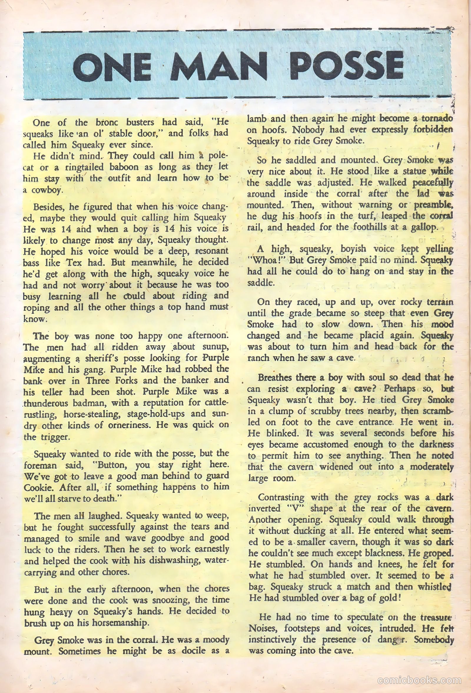 Rocky Lane Western #72 — page 19 of 36