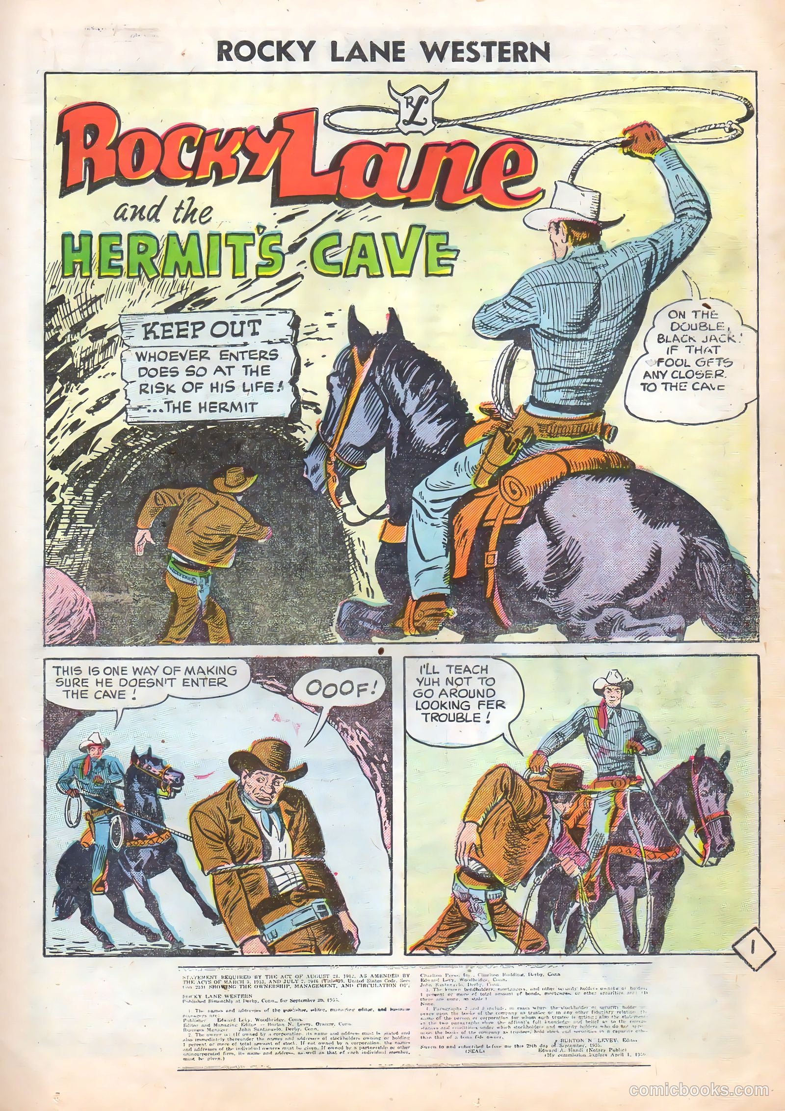 Rocky Lane Western #72 — page 23 of 36