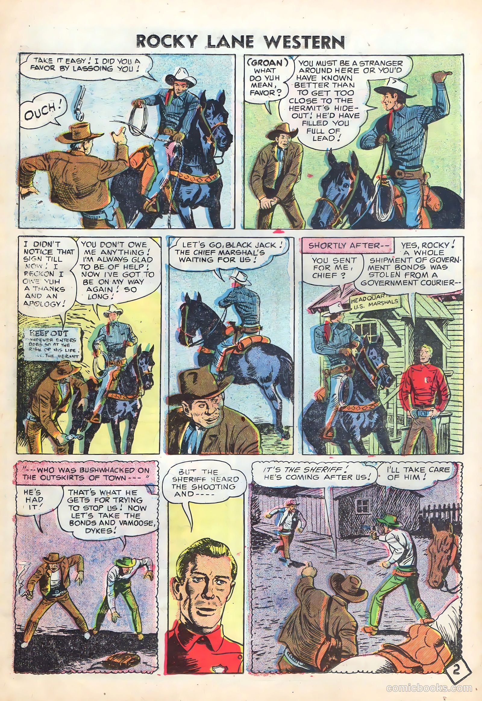 Rocky Lane Western #72 — page 24 of 36