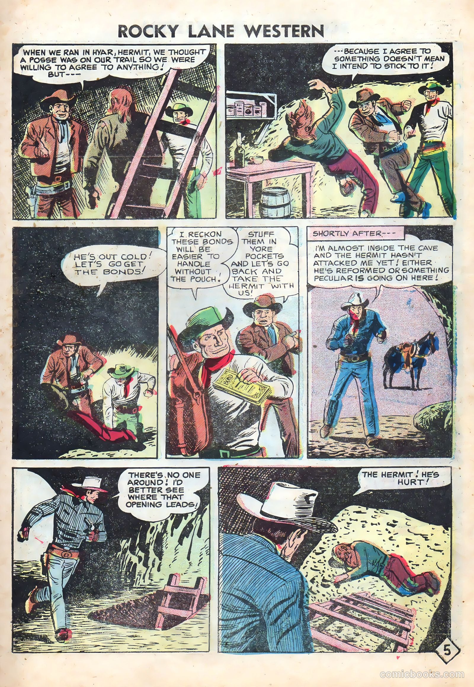 Rocky Lane Western #72 — page 27 of 36