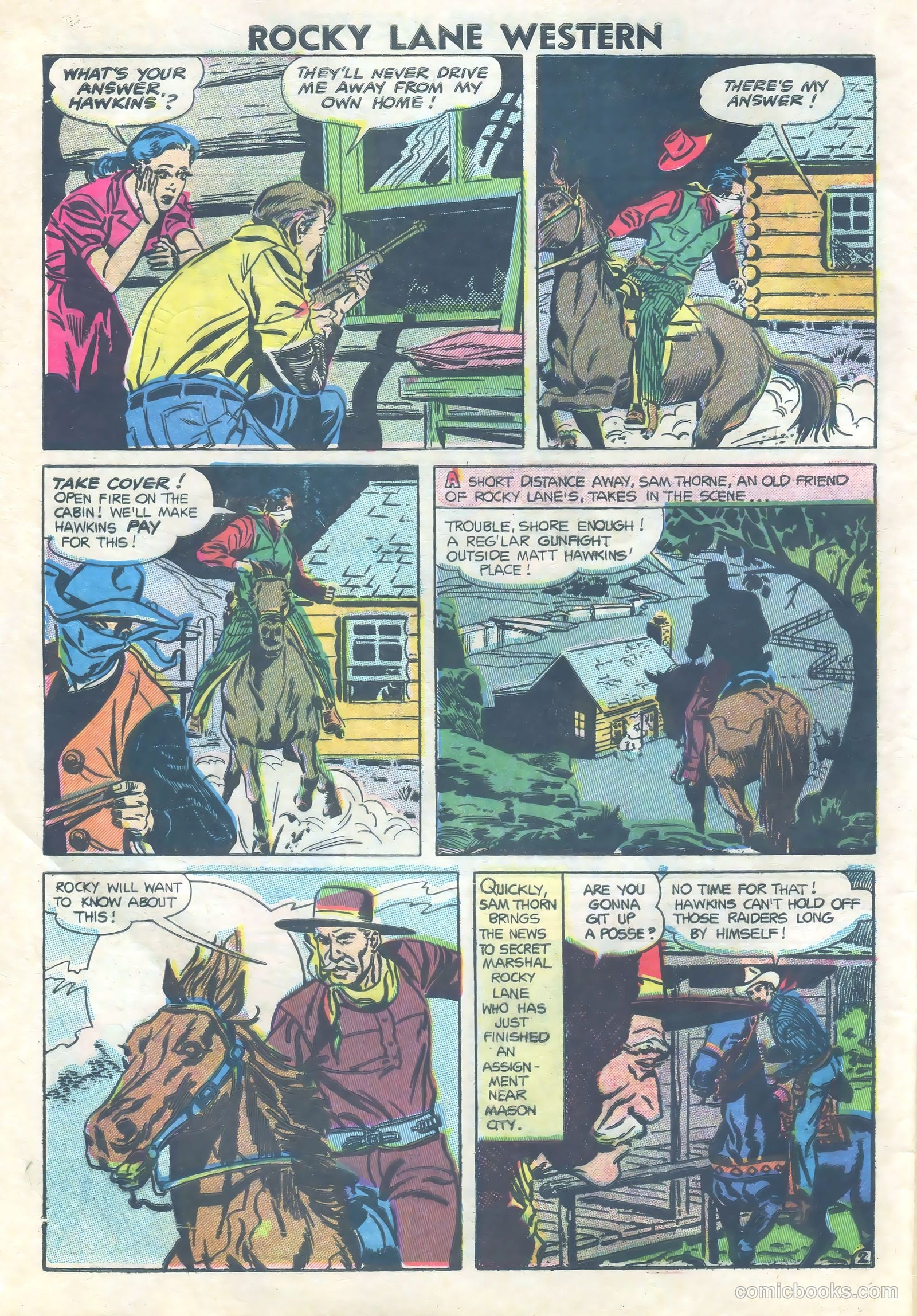 Rocky Lane Western #73 — page 4 of 36