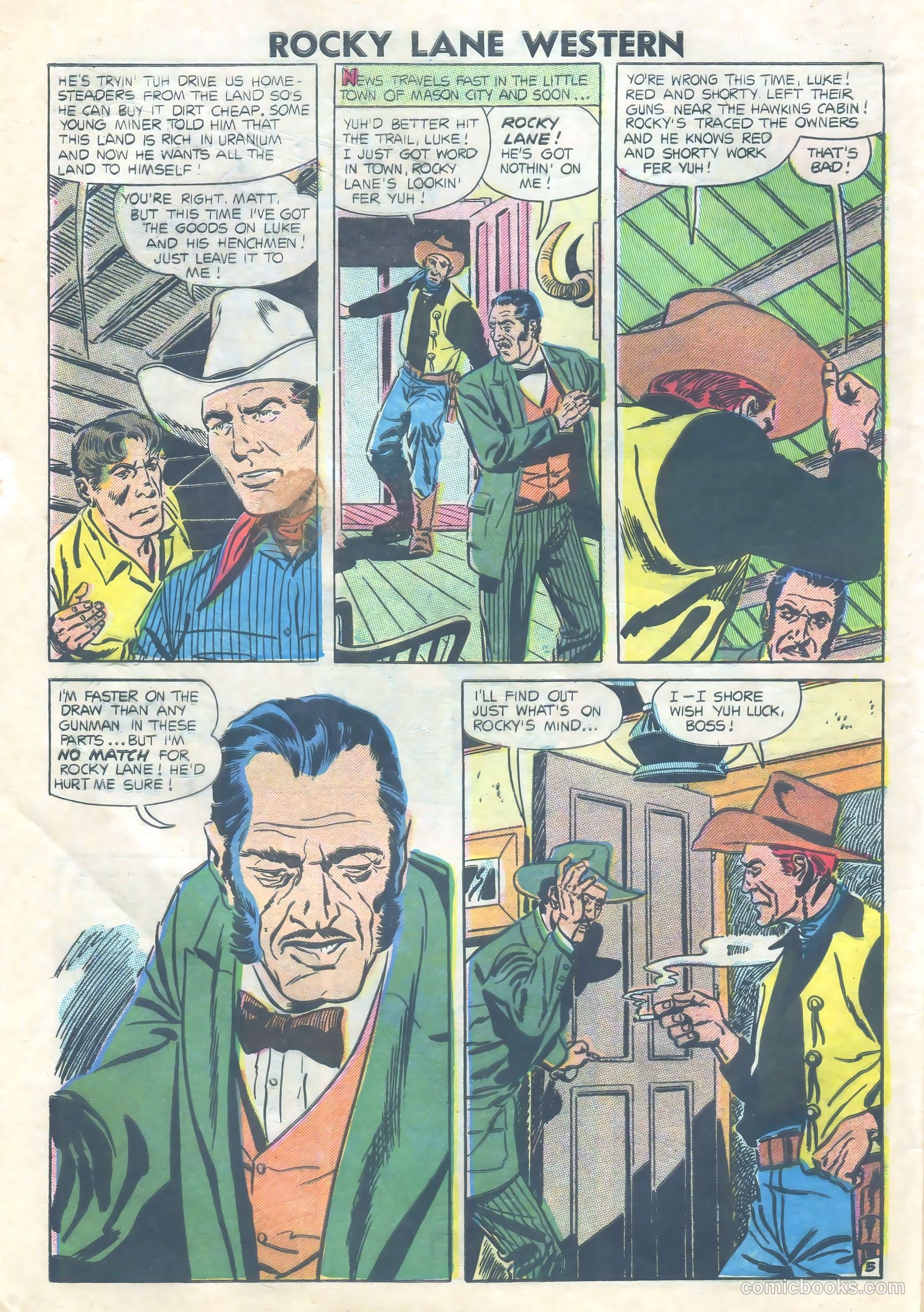 Rocky Lane Western #73 — page 8 of 36