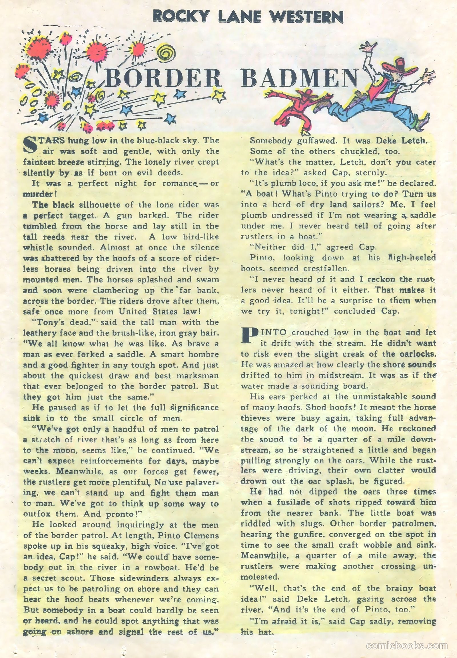 Rocky Lane Western #73 — page 16 of 36