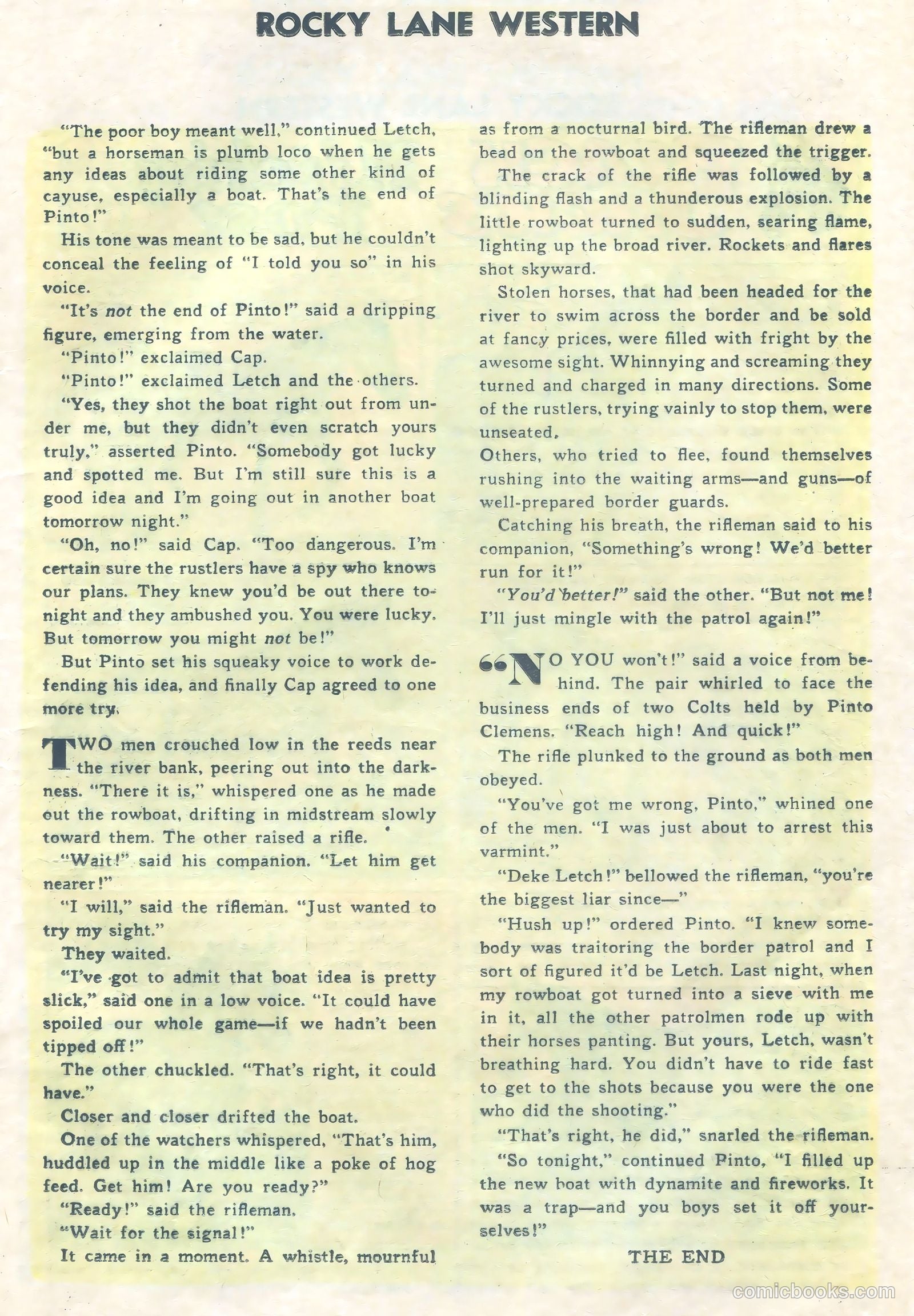 Rocky Lane Western #73 — page 17 of 36