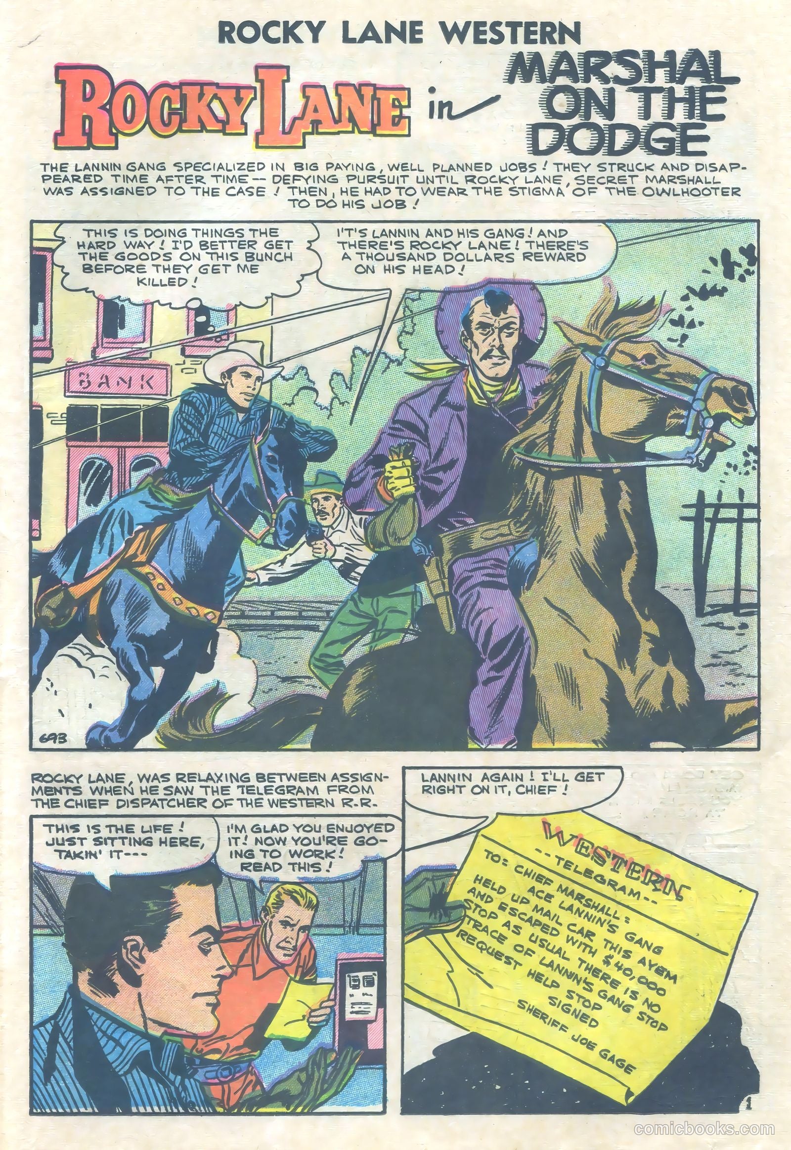 Rocky Lane Western #73 — page 19 of 36