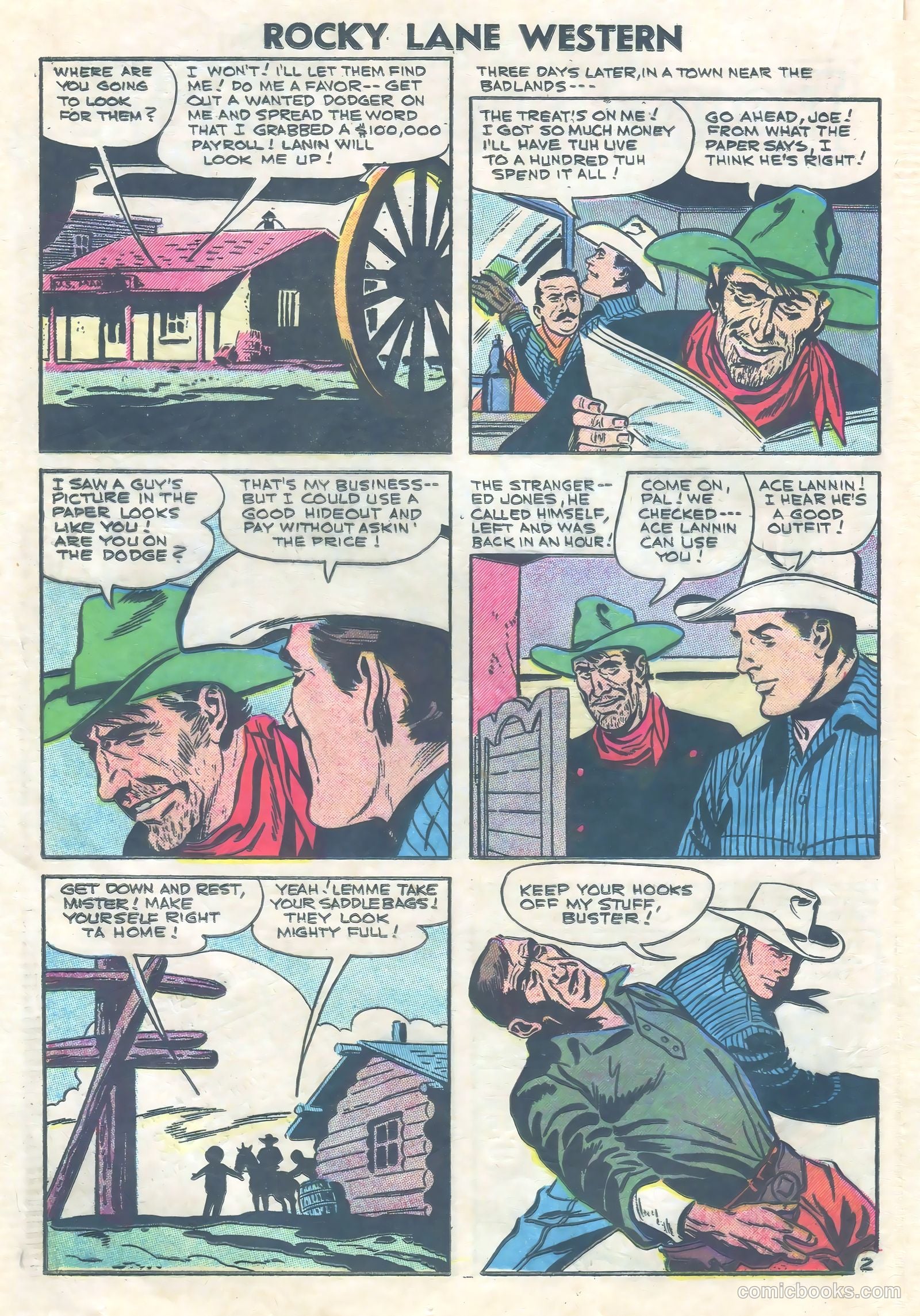 Rocky Lane Western #73 — page 20 of 36