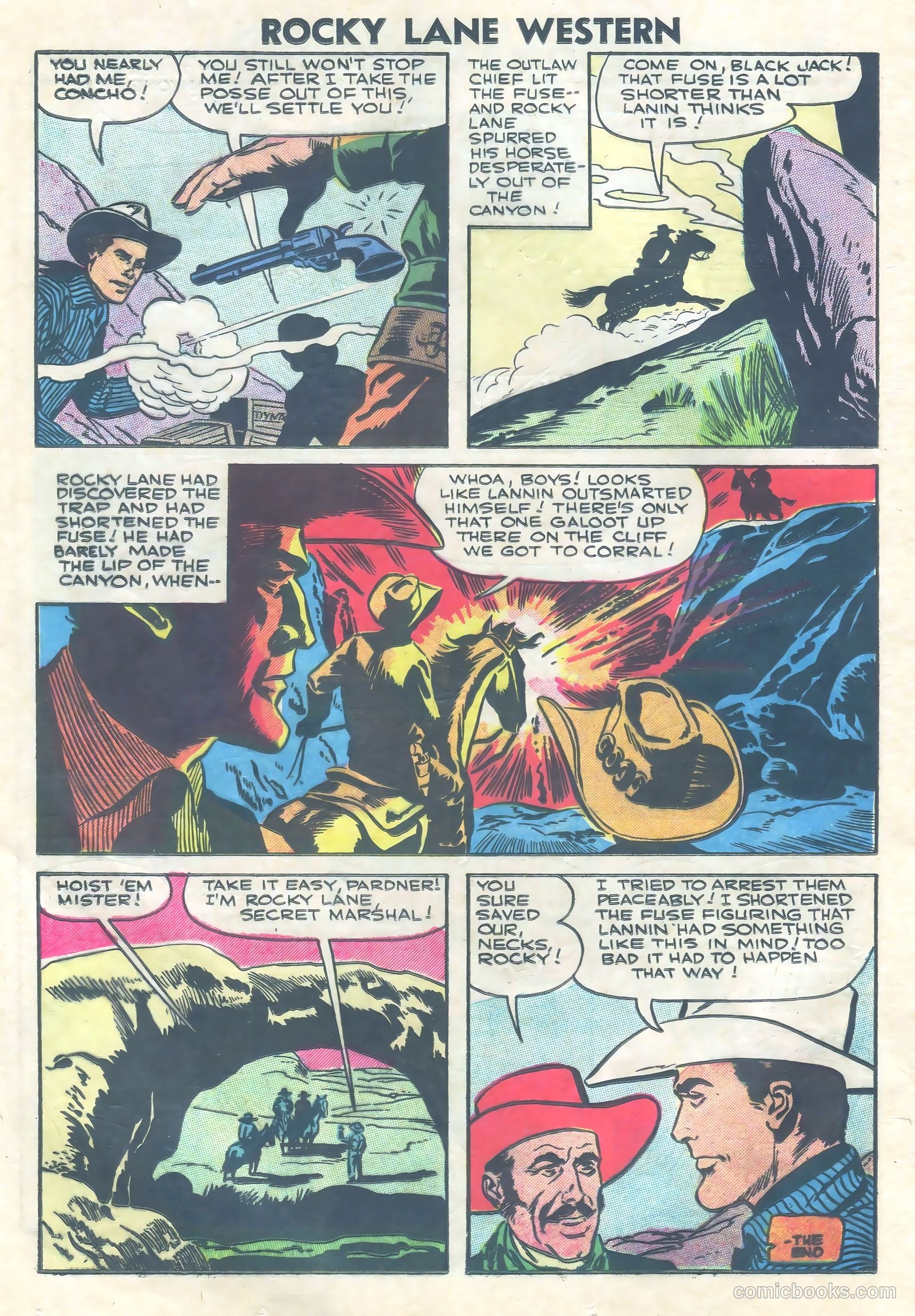 Rocky Lane Western #73 — page 24 of 36