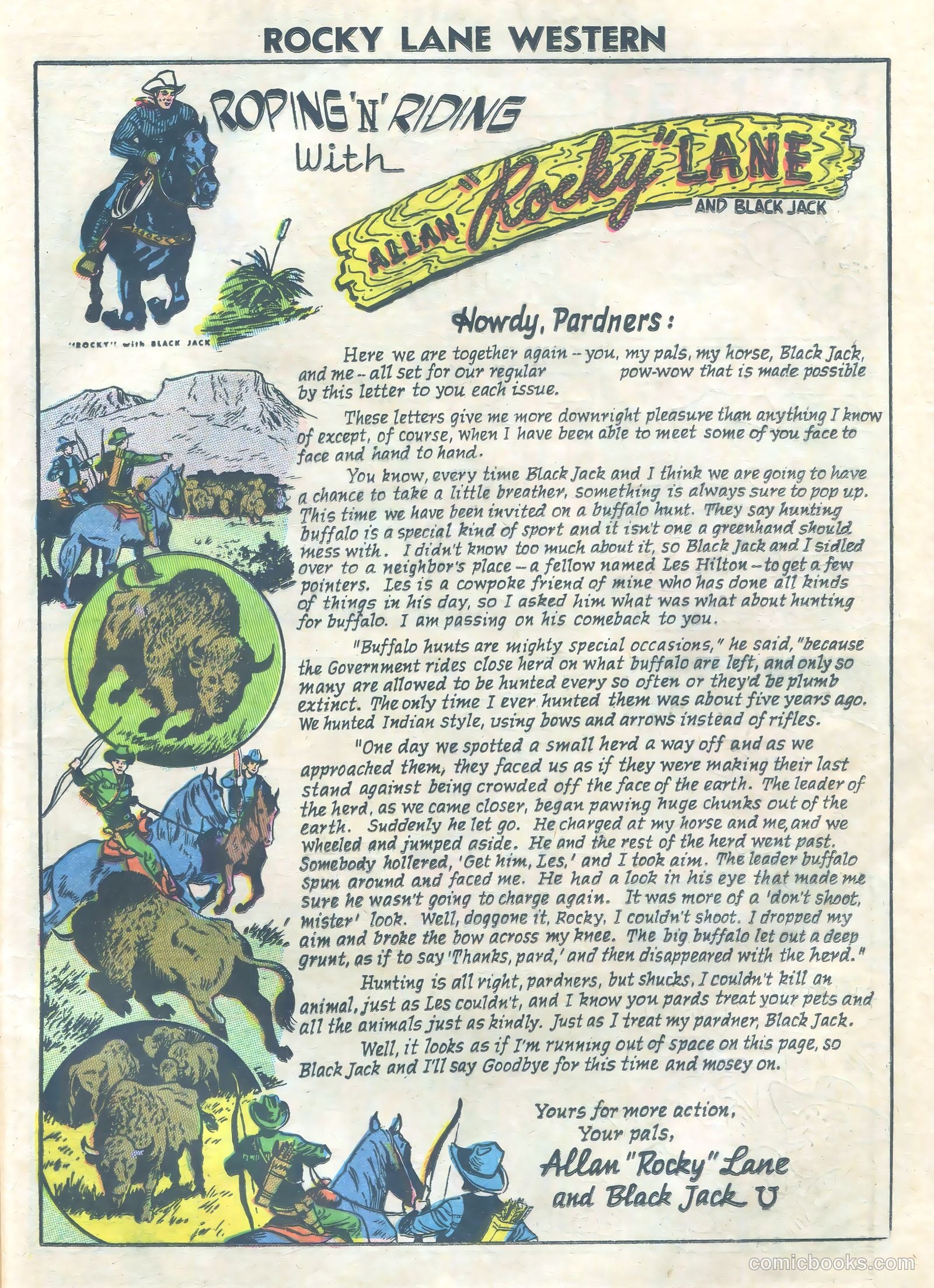 Rocky Lane Western #73 — page 25 of 36