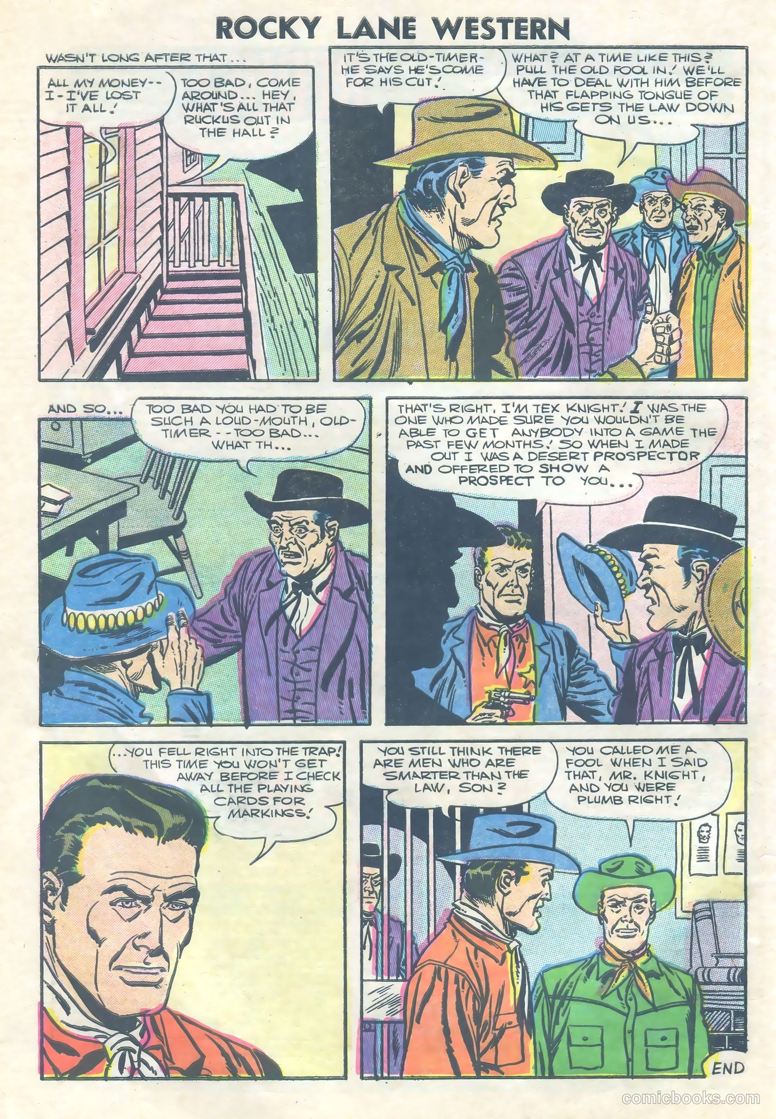 Rocky Lane Western #73 — page 32 of 36