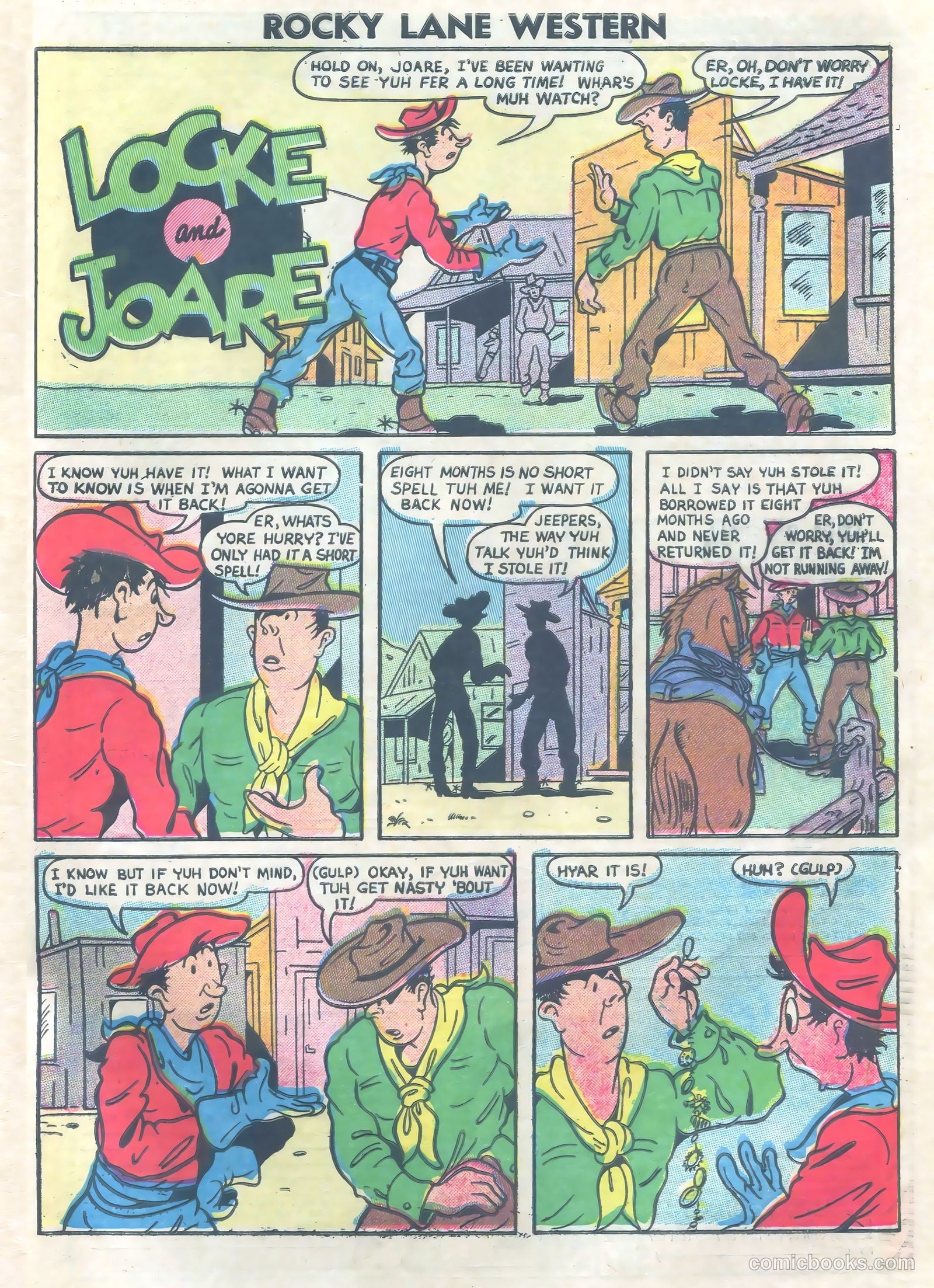 Rocky Lane Western #73 — page 33 of 36