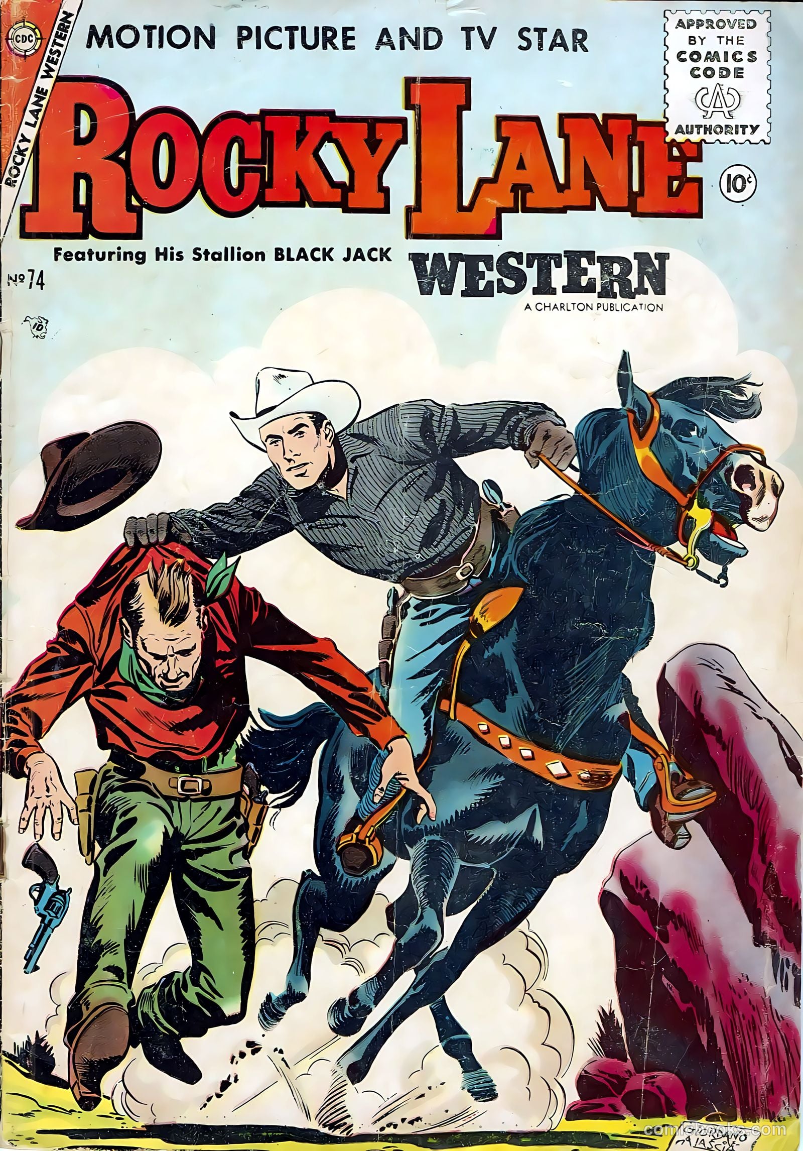 Rocky Lane Western #74 — page 1 of 36