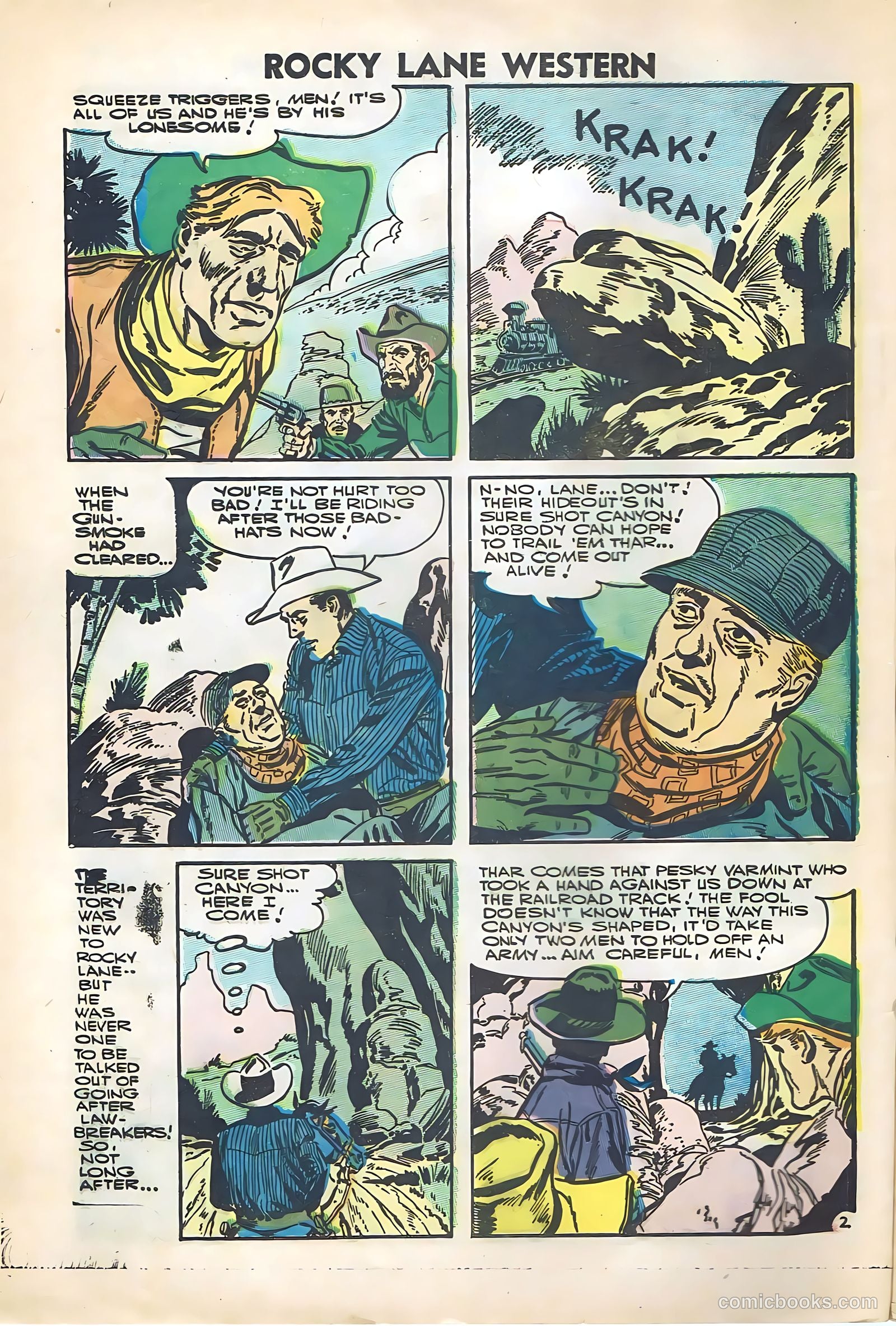 Rocky Lane Western #74 — page 4 of 36