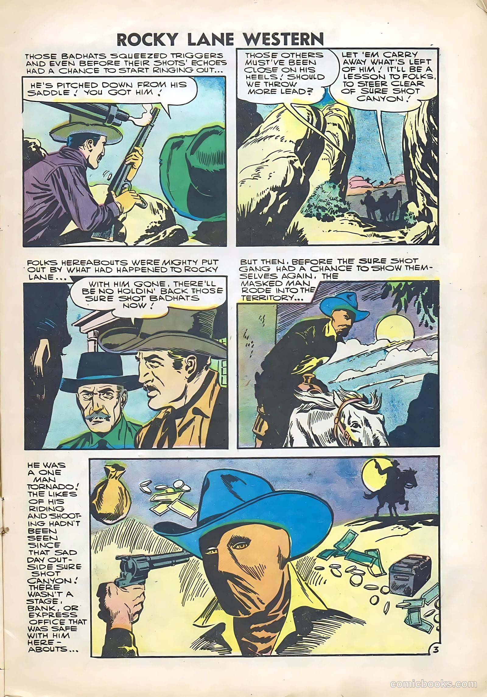 Rocky Lane Western #74 — page 5 of 36