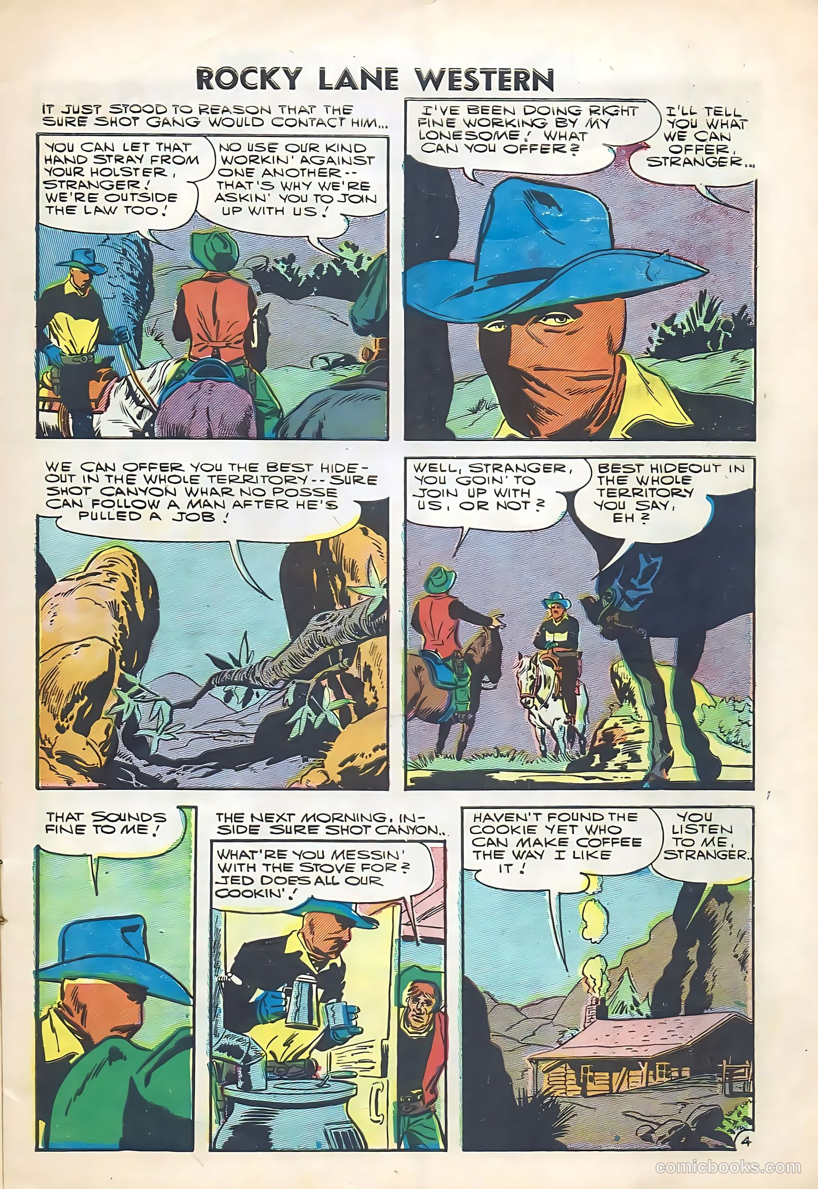 Rocky Lane Western #74 — page 7 of 36