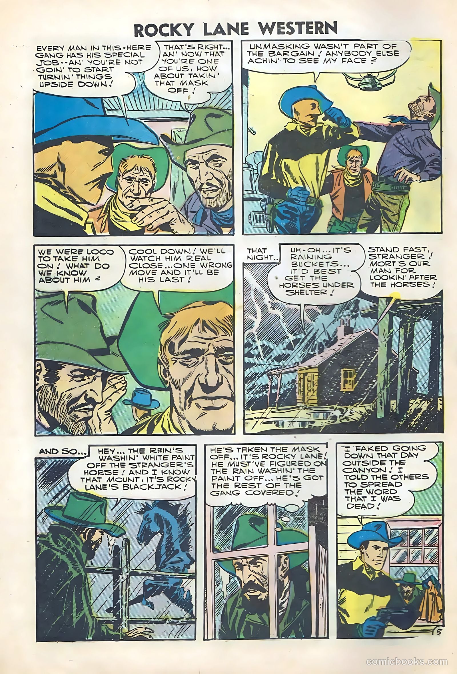 Rocky Lane Western #74 — page 8 of 36