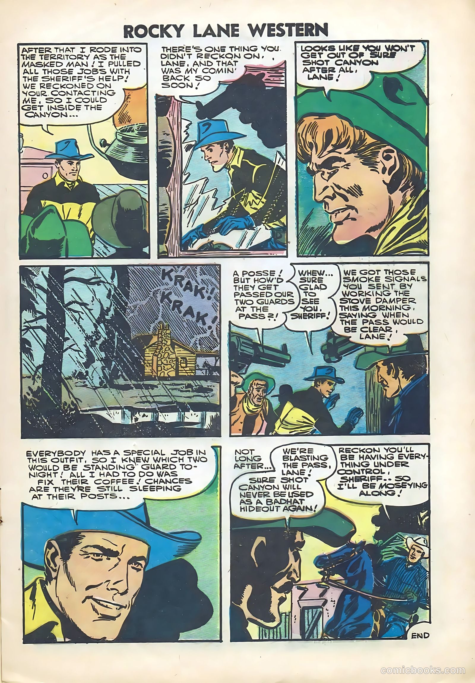 Rocky Lane Western #74 — page 9 of 36