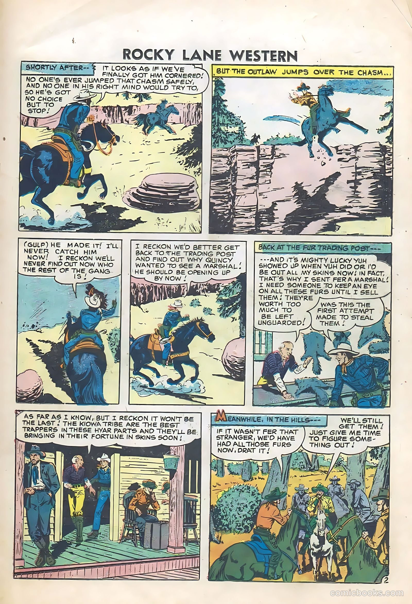 Rocky Lane Western #74 — page 19 of 36