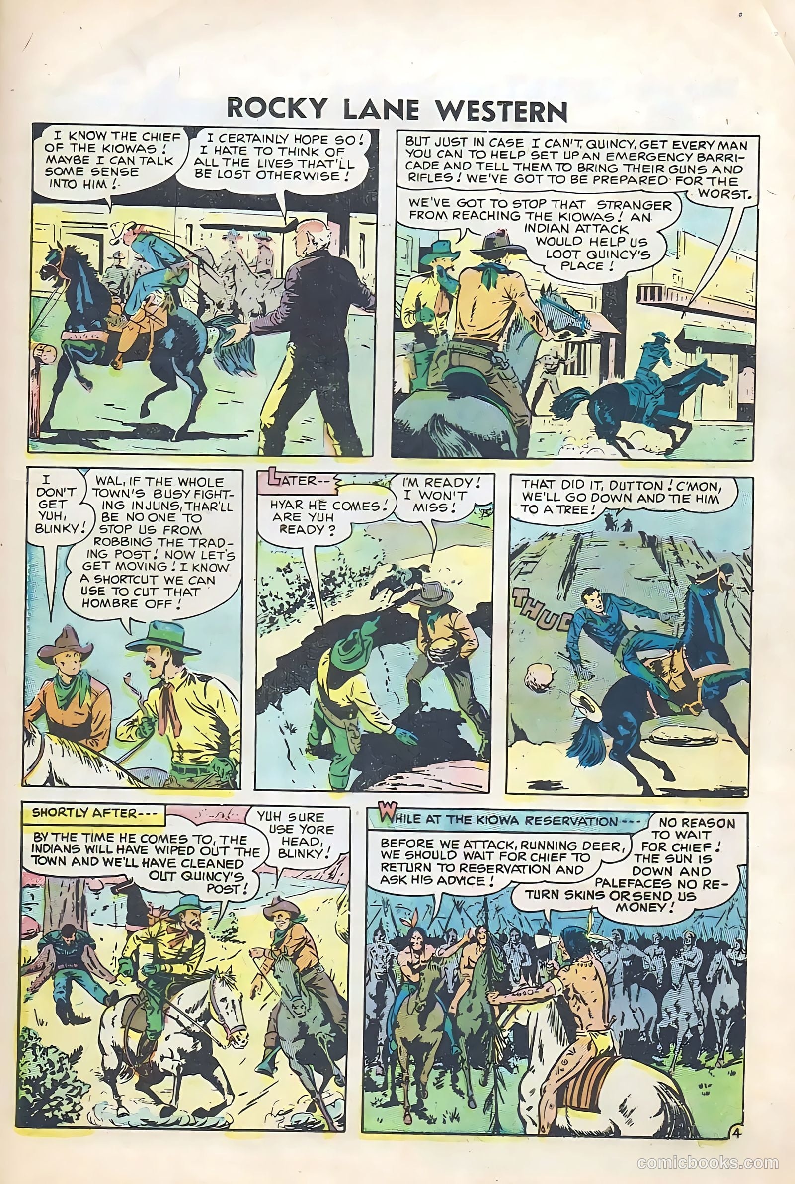 Rocky Lane Western #74 — page 21 of 36