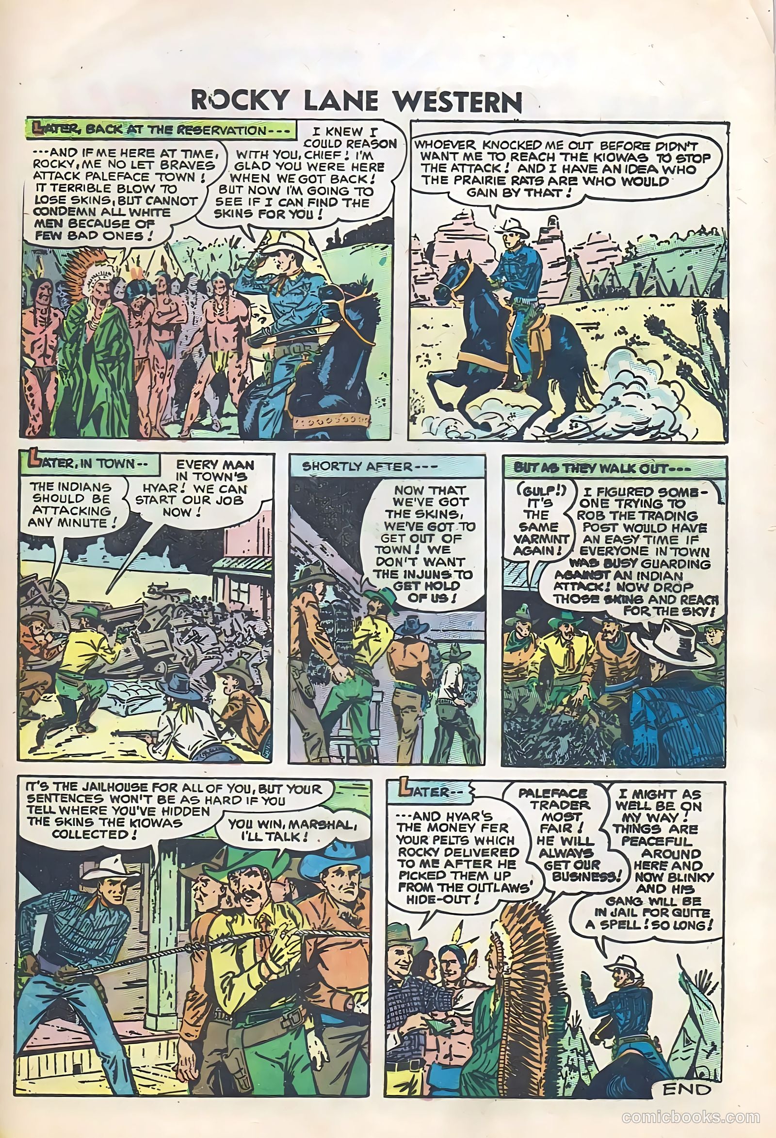 Rocky Lane Western #74 — page 25 of 36