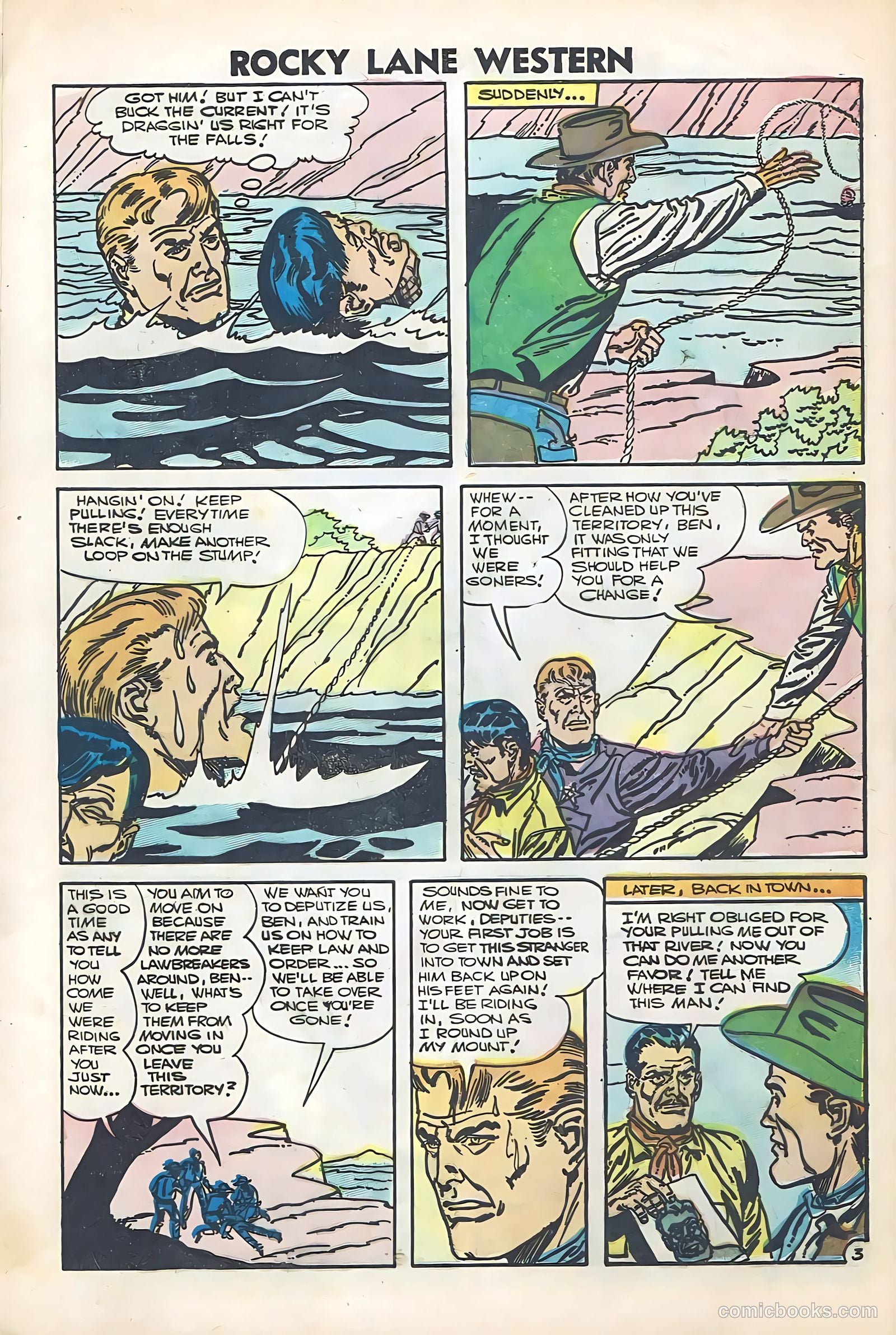 Rocky Lane Western #74 — page 28 of 36