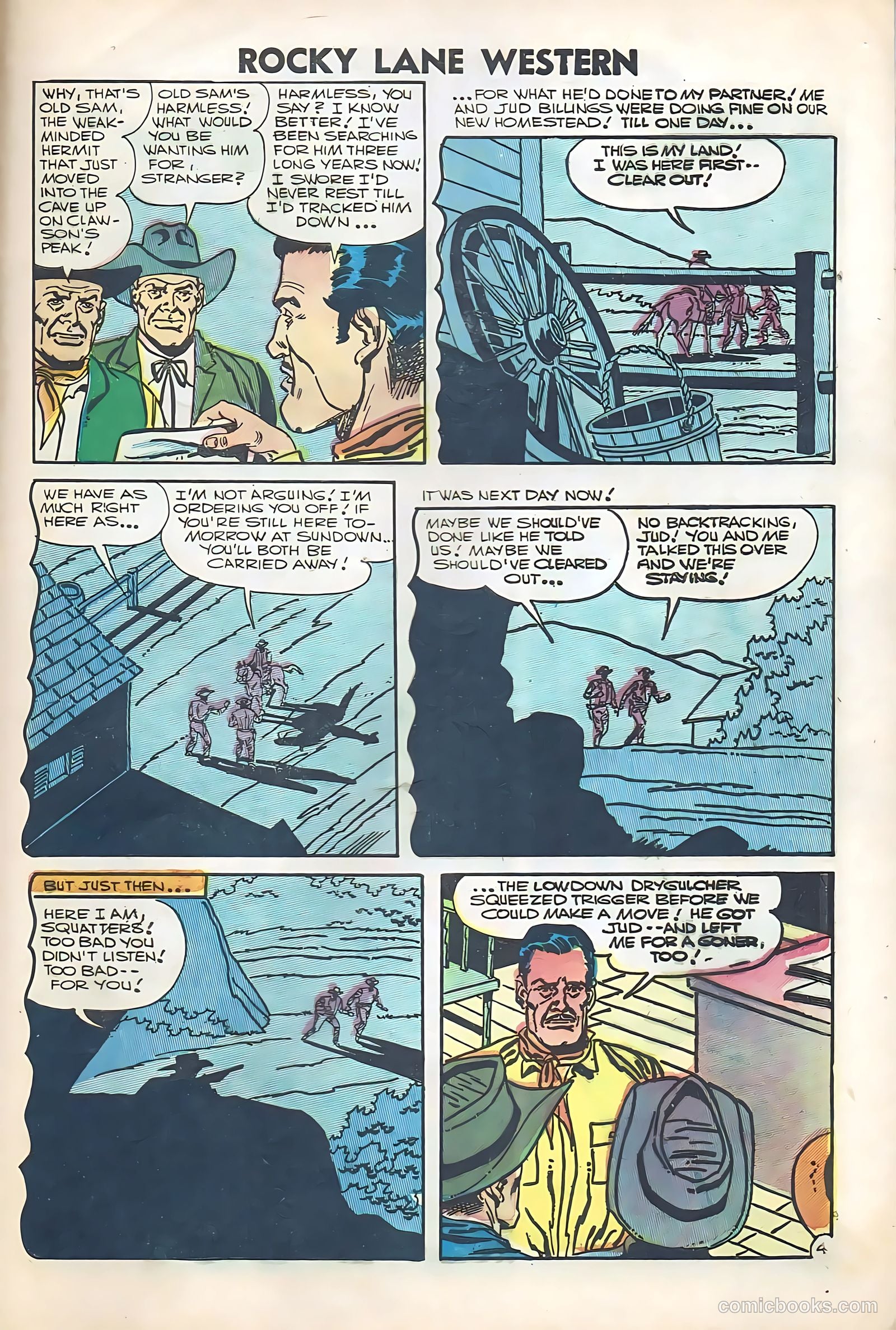 Rocky Lane Western #74 — page 29 of 36