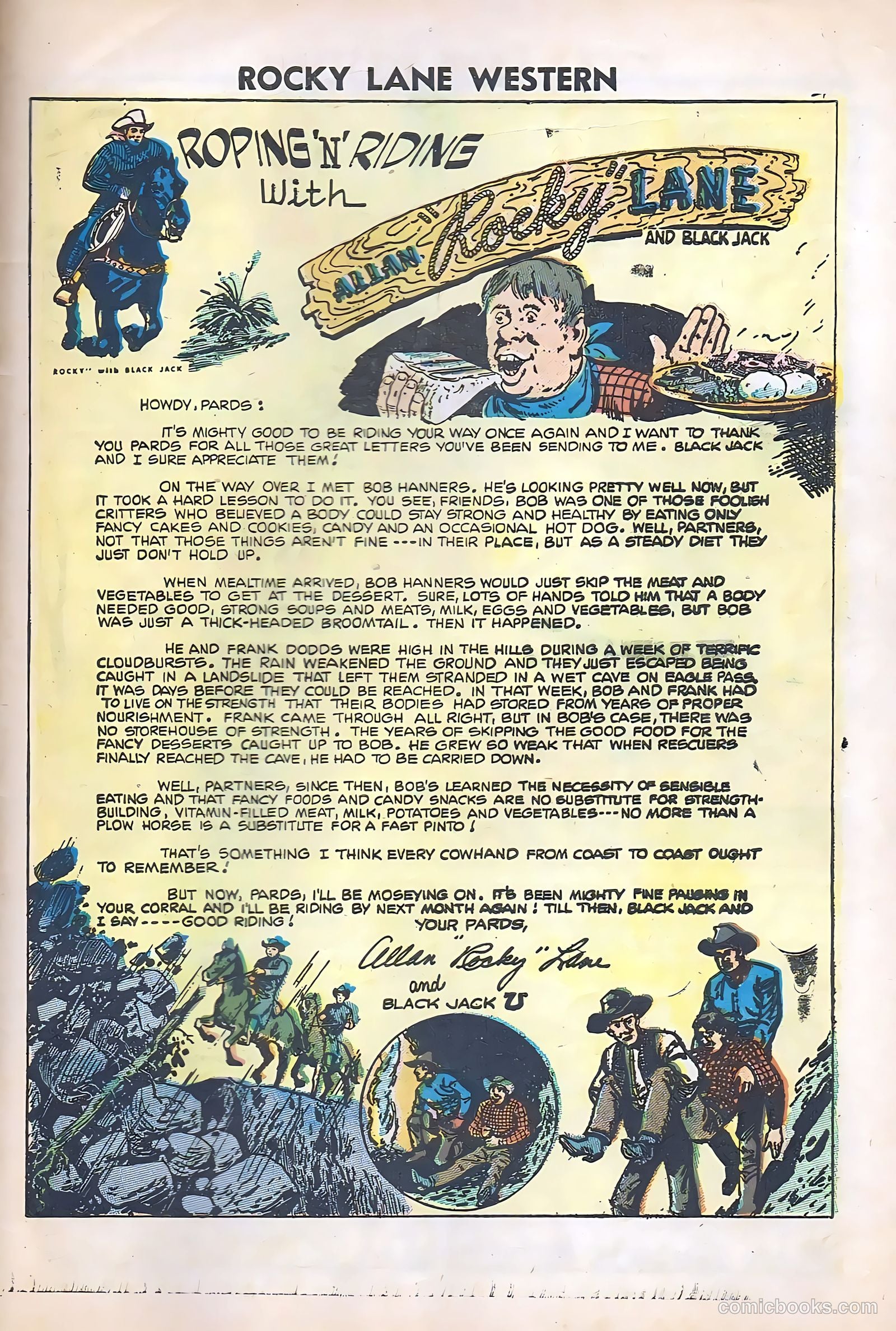 Rocky Lane Western #74 — page 33 of 36