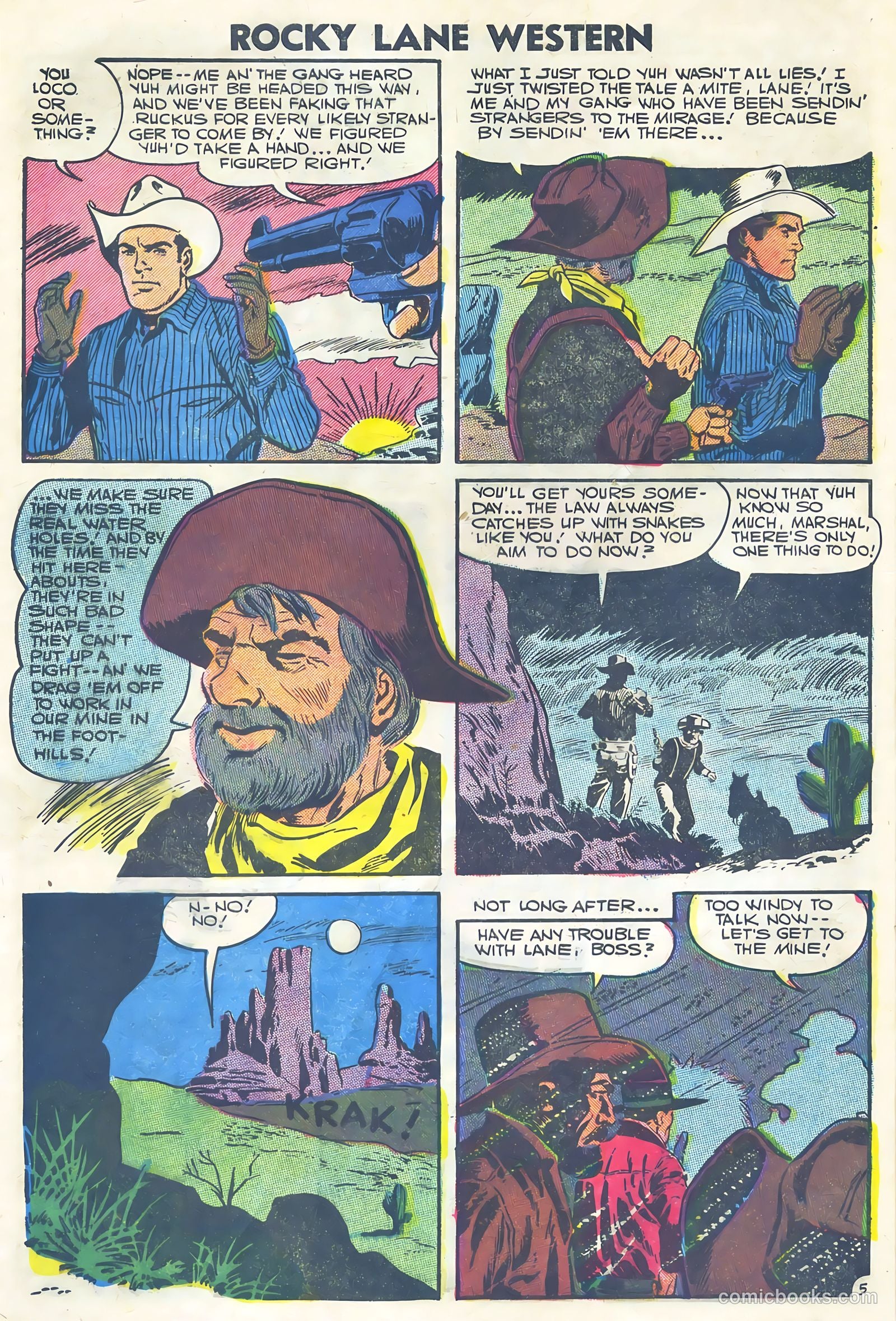Rocky Lane Western #75 — page 8 of 36
