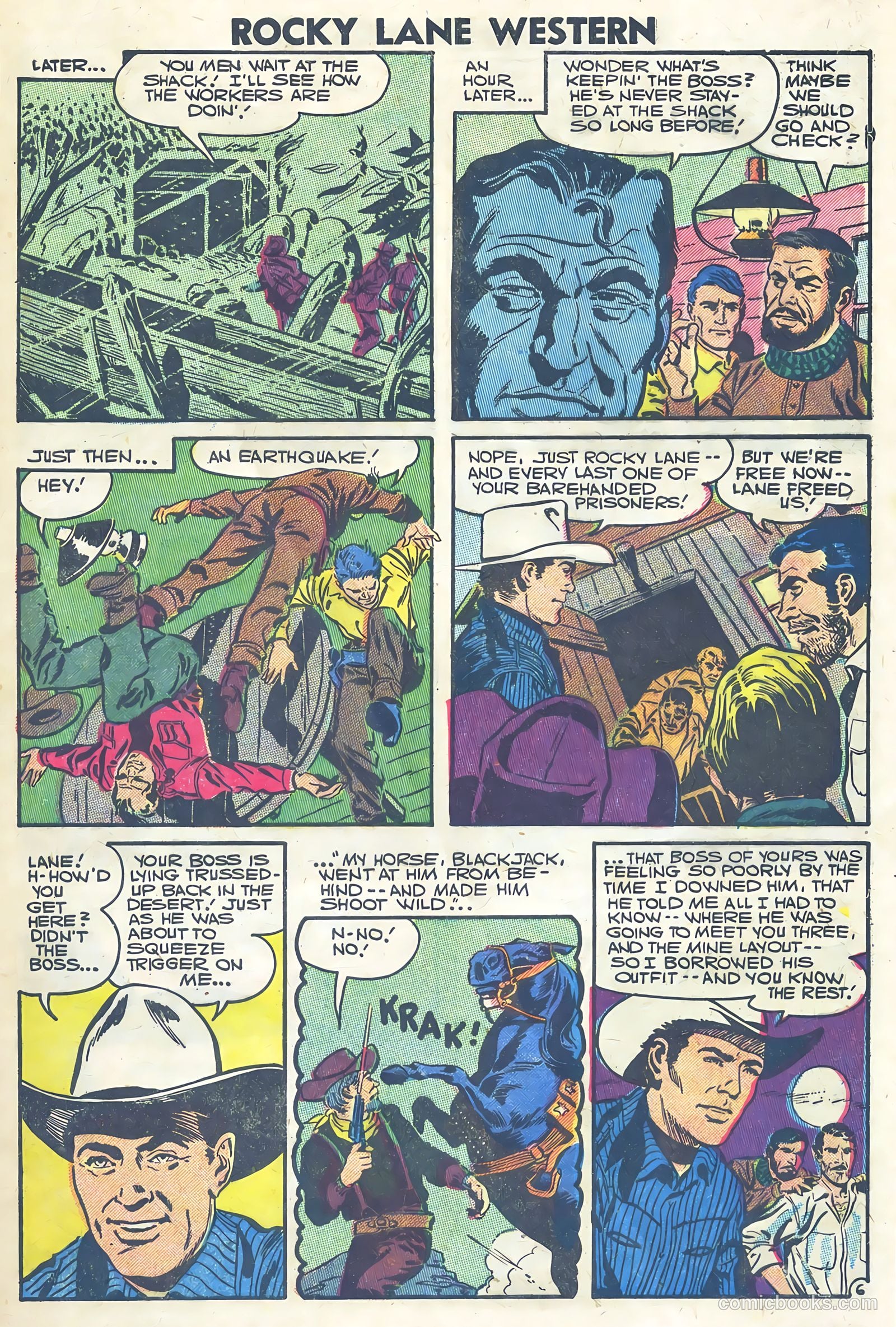 Rocky Lane Western #75 — page 9 of 36