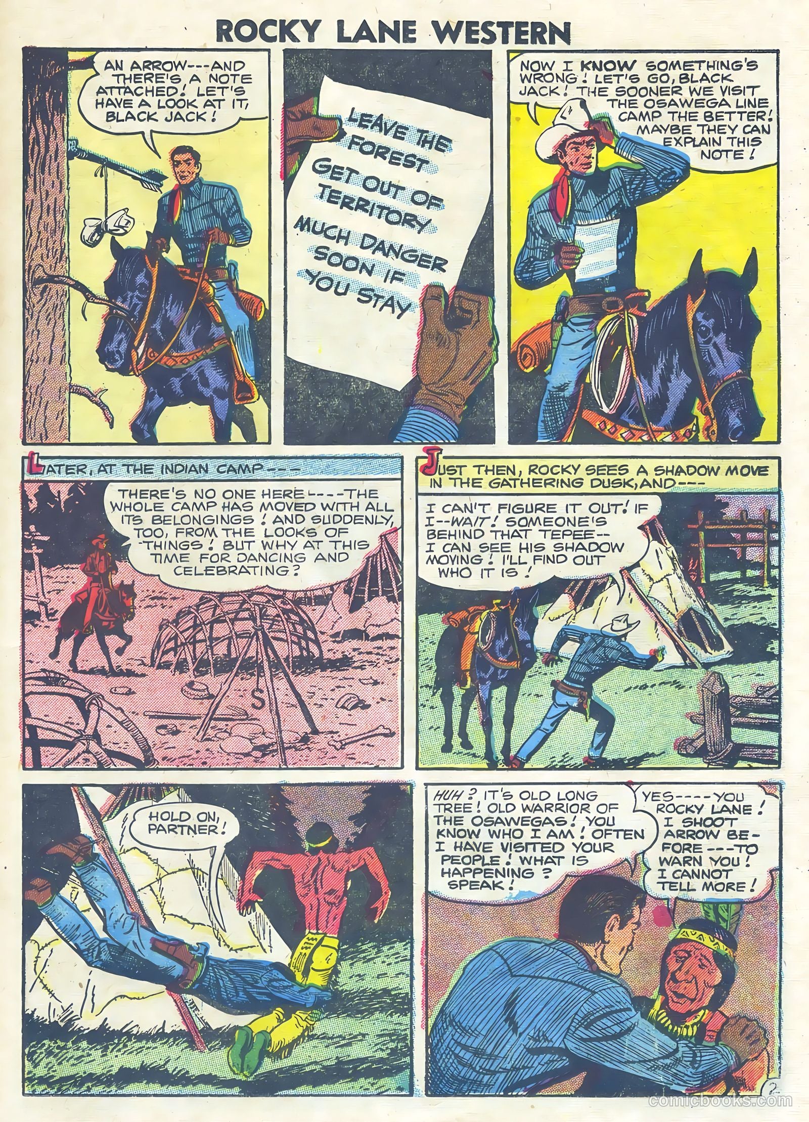 Rocky Lane Western #75 — page 19 of 36