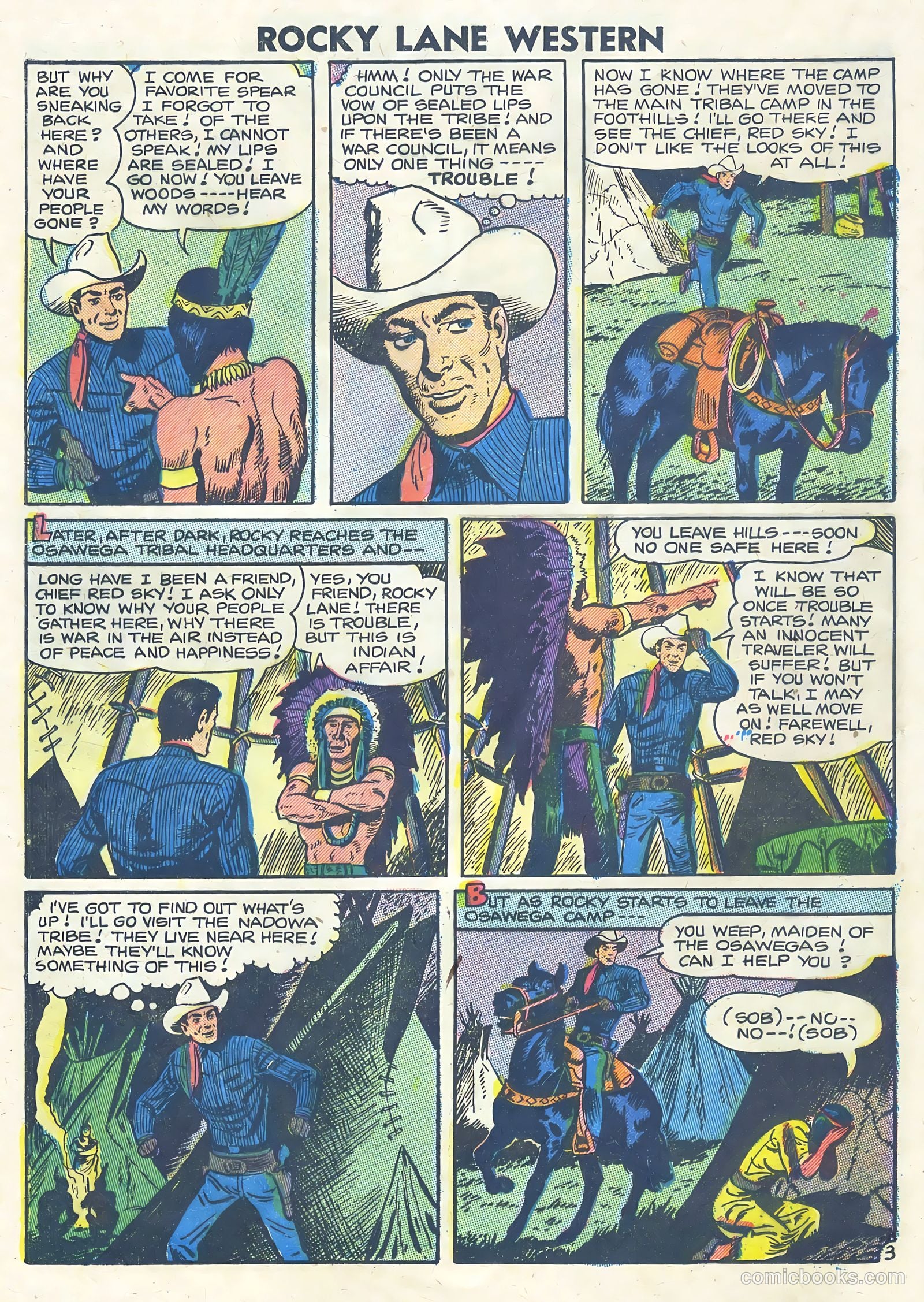 Rocky Lane Western #75 — page 20 of 36