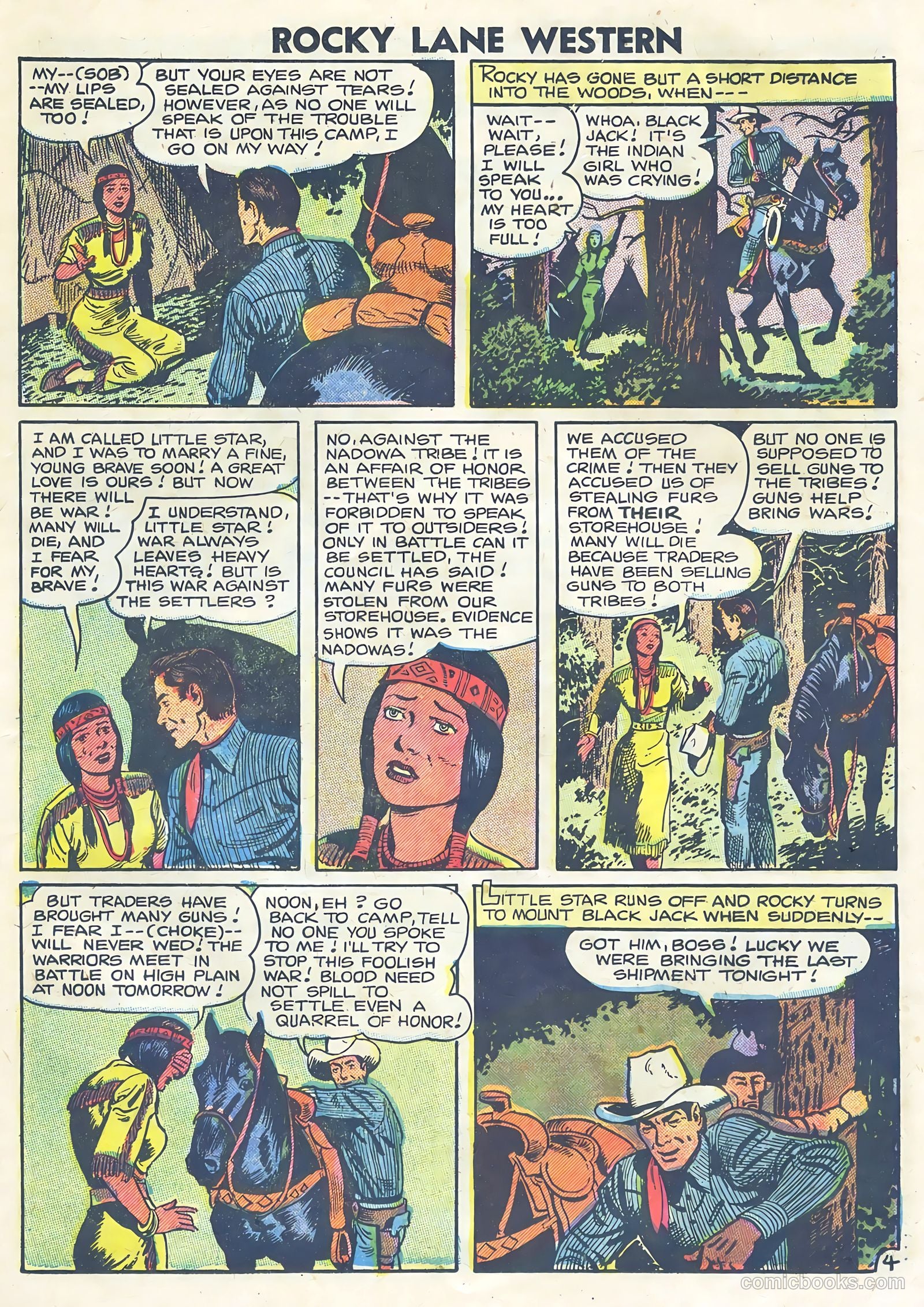 Rocky Lane Western #75 — page 21 of 36
