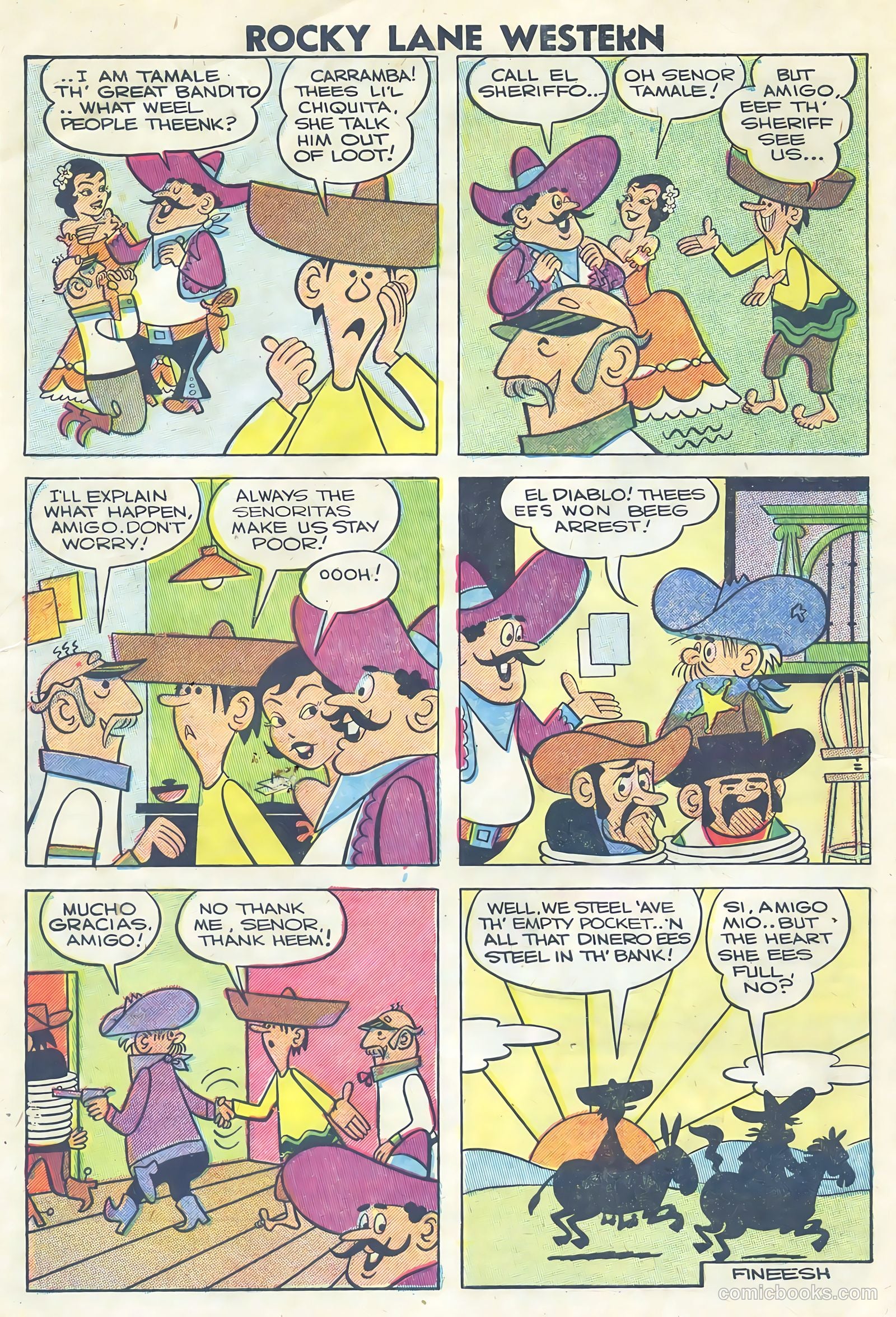 Rocky Lane Western #75 — page 32 of 36
