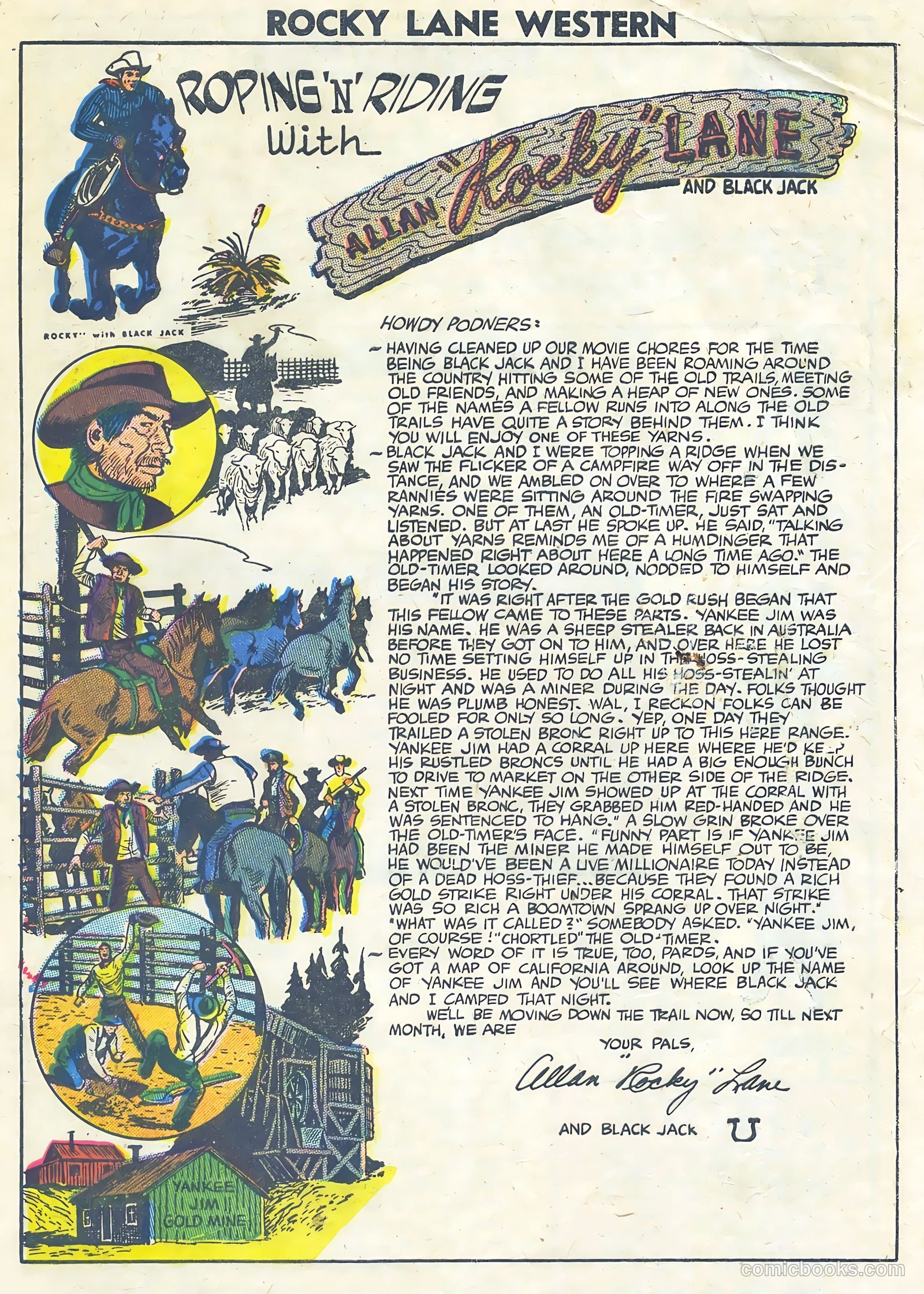 Rocky Lane Western #75 — page 33 of 36
