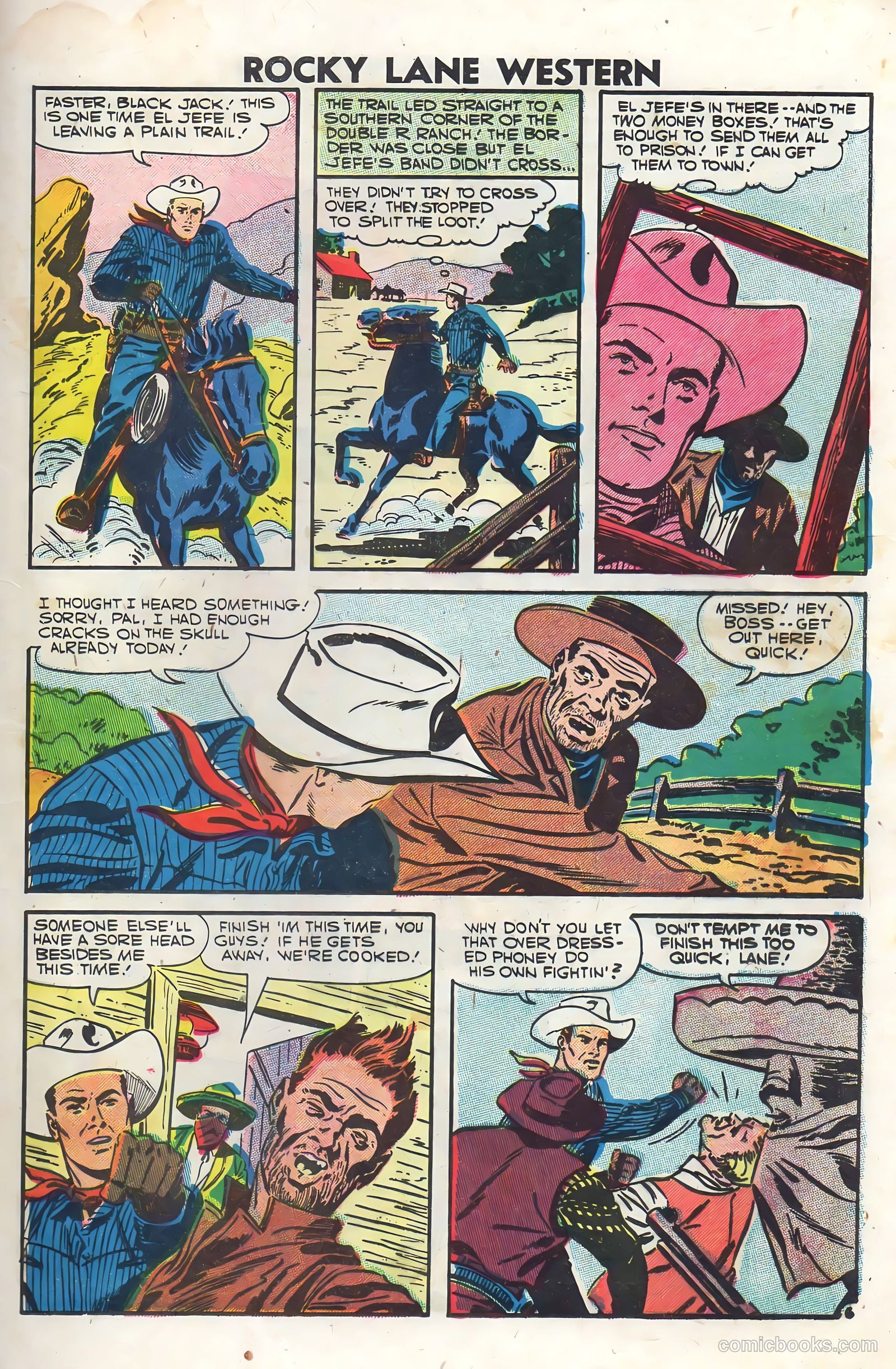 Rocky Lane Western #76 — page 25 of 36