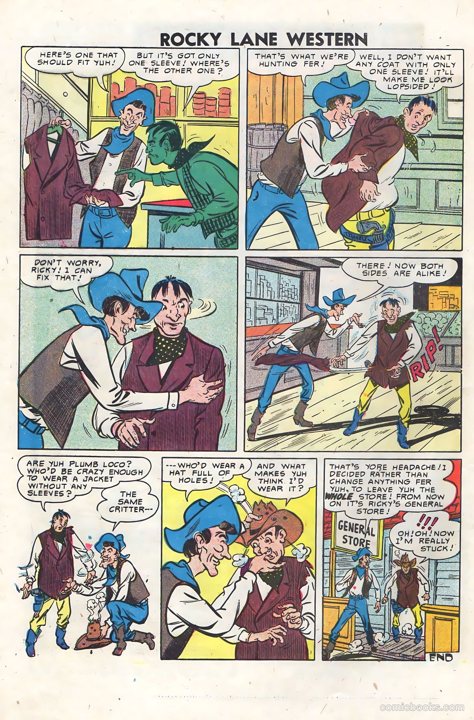 Rocky Lane Western #76 — page 32 of 36
