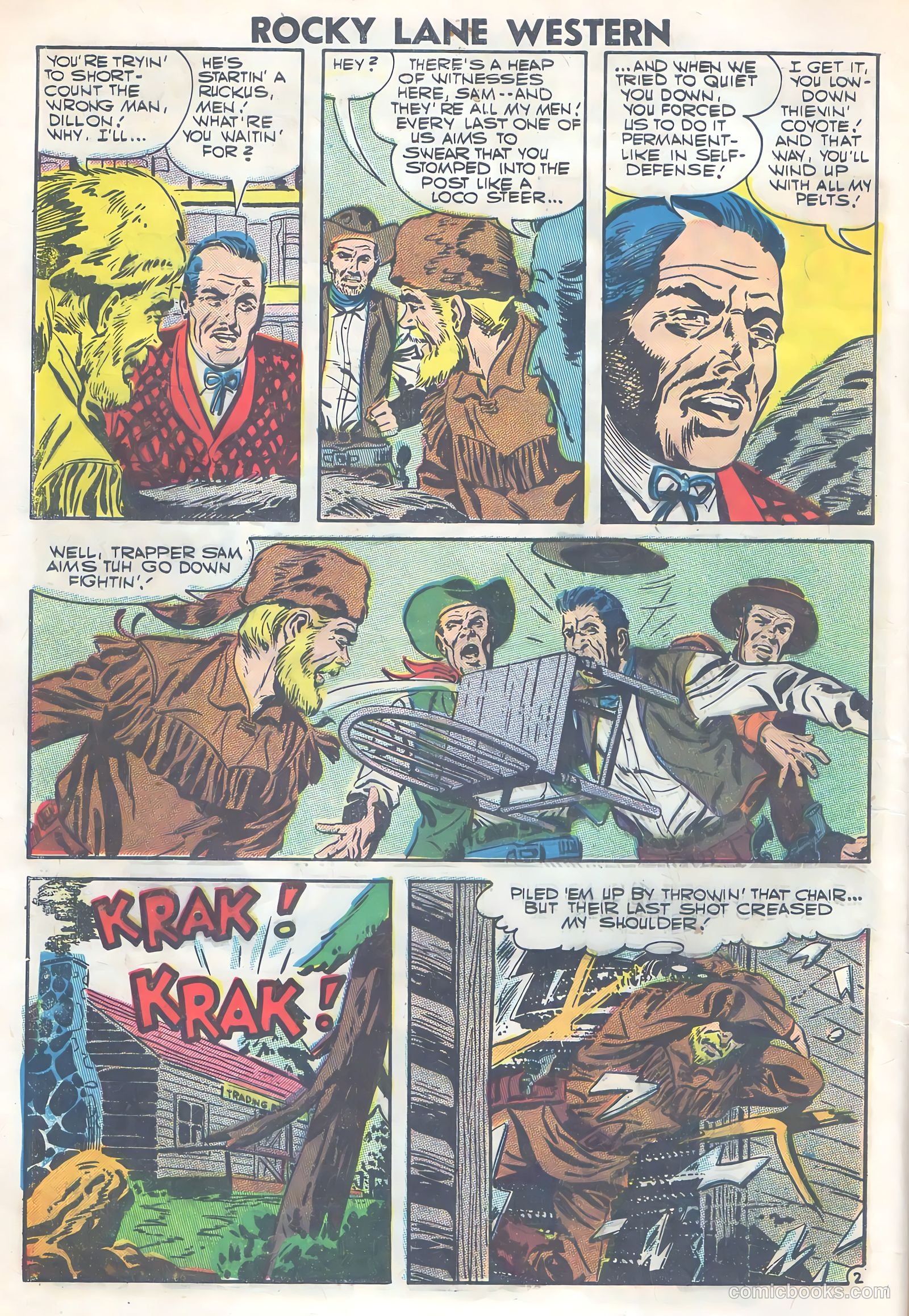 Rocky Lane Western #77 — page 4 of 36
