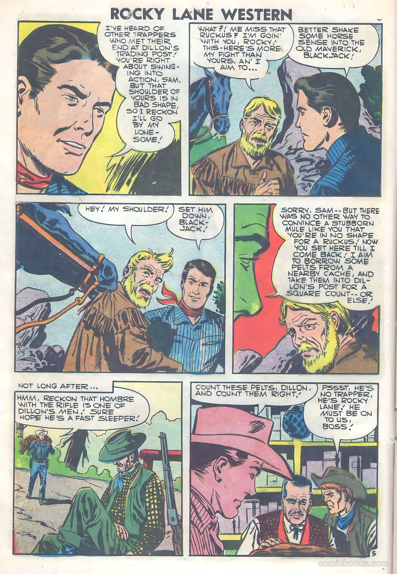Rocky Lane Western #77 — page 8 of 36