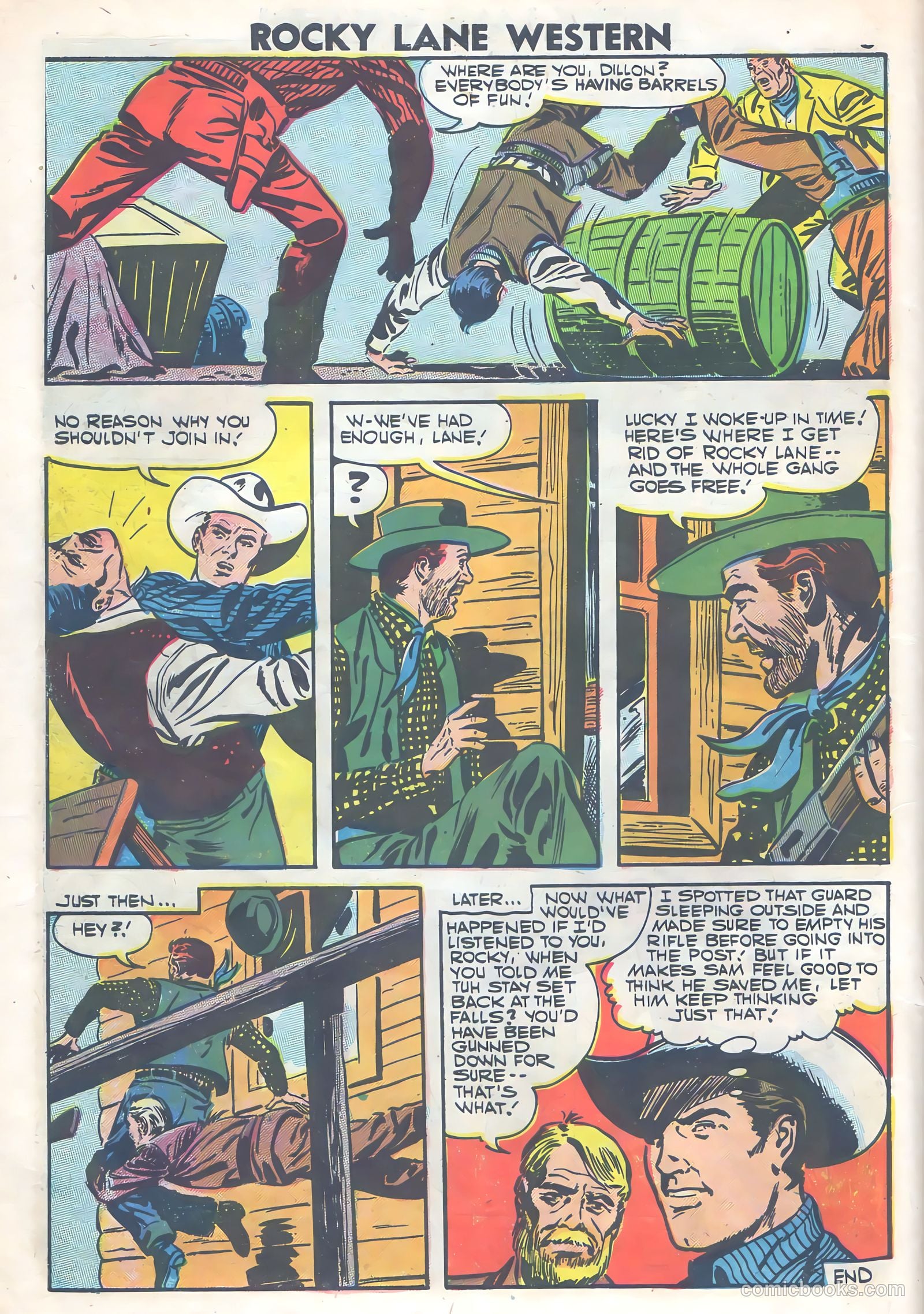 Rocky Lane Western #77 — page 10 of 36