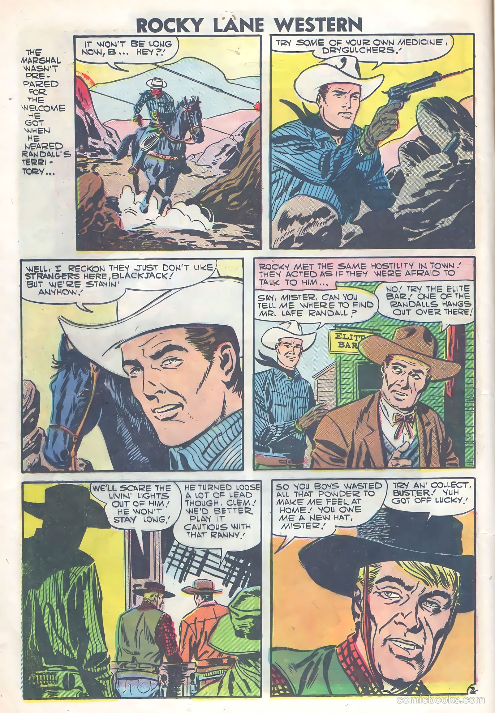 Rocky Lane Western #77 — page 12 of 36